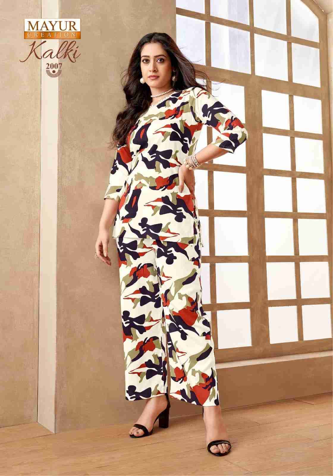 Kalki Vol-2 By Mayur Creation 2001 To 2010 Series Designer Stylish Fancy Colorful Beautiful Party Wear & Ethnic Wear Collection Heavy Rayon Co-Ords At Wholesale Price