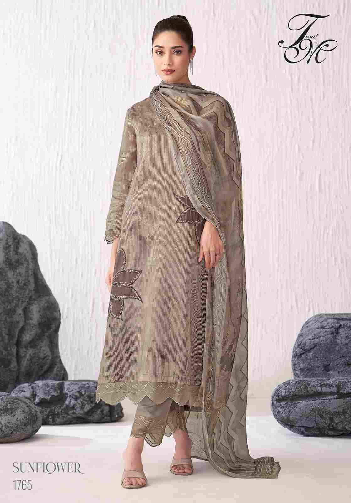 Sunflower By T And M Designer Studio Beautiful Festive Suits Colorful Stylish Fancy Casual Wear & Ethnic Wear Pure Silk Dresses At Wholesale Price