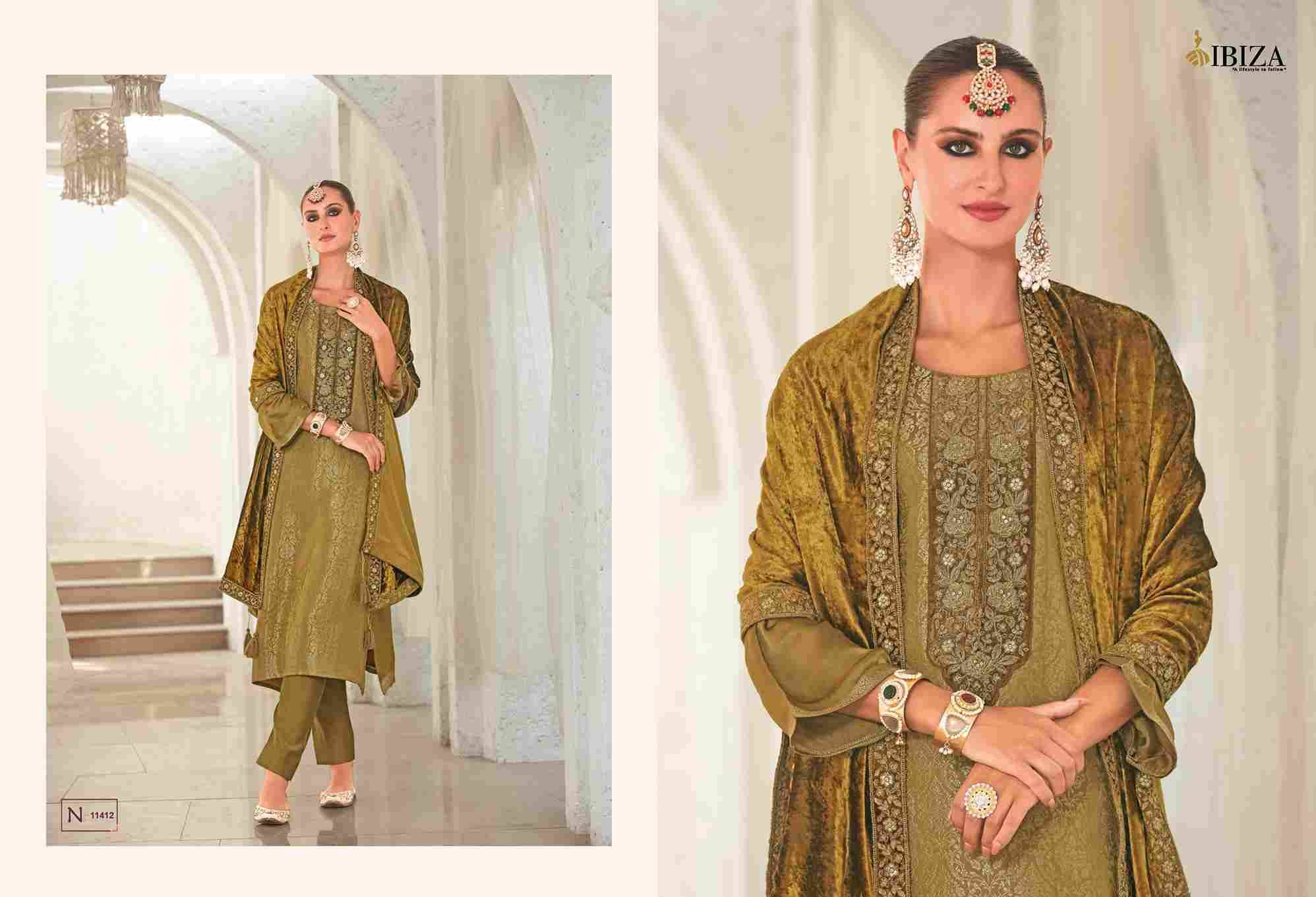 Sadgi Vol-3 By Ibiza 11411 To 11416 Series Designer Festive Suits Beautiful Fancy Stylish Colorful Party Wear & Occasional Wear Pure Silk Jacquard Dresses At Wholesale Price