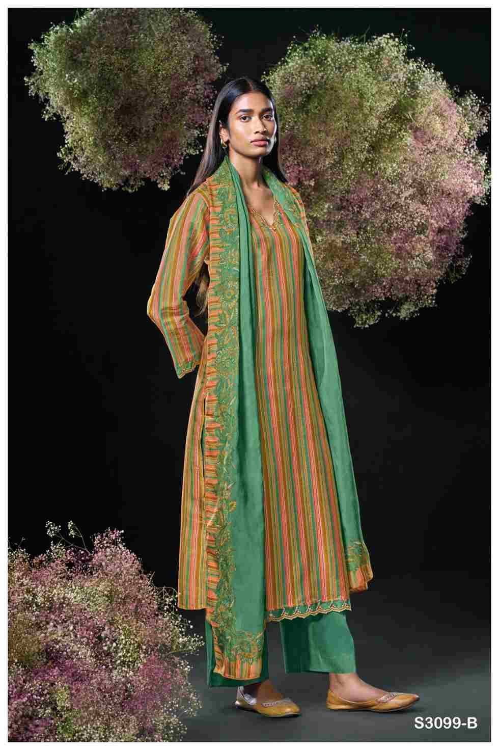 Devishi-3099 By Ganga Fashion 3099-A To 3099-D Series Beautiful Festive Suits Colorful Stylish Fancy Casual Wear & Ethnic Wear Pure Bemberg Silk Dresses At Wholesale Price