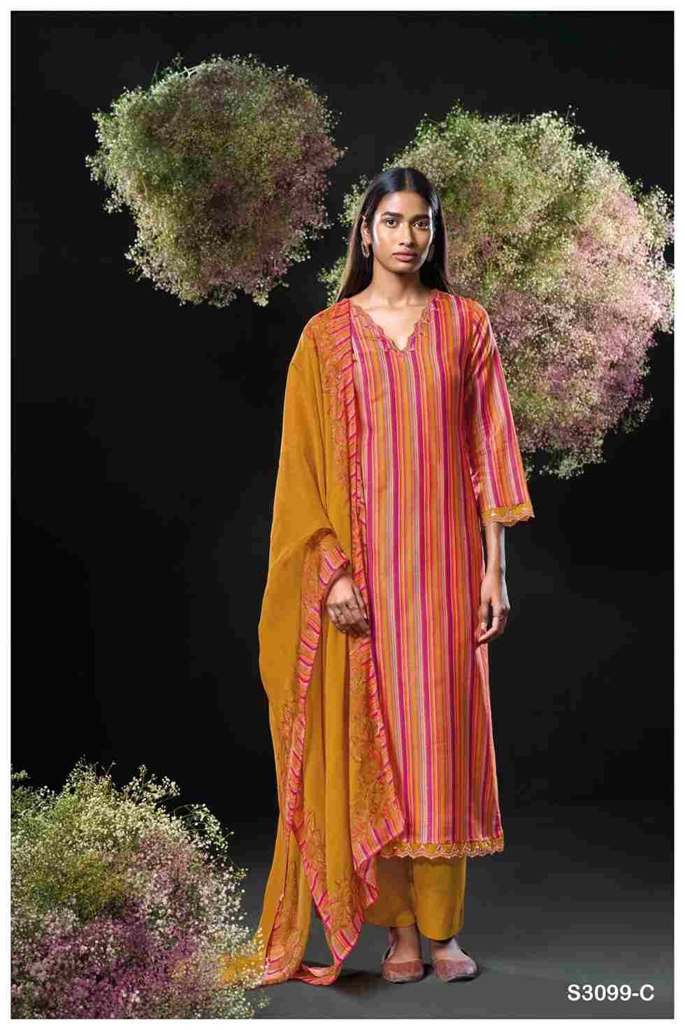 Devishi-3099 By Ganga Fashion 3099-A To 3099-D Series Beautiful Festive Suits Colorful Stylish Fancy Casual Wear & Ethnic Wear Pure Bemberg Silk Dresses At Wholesale Price