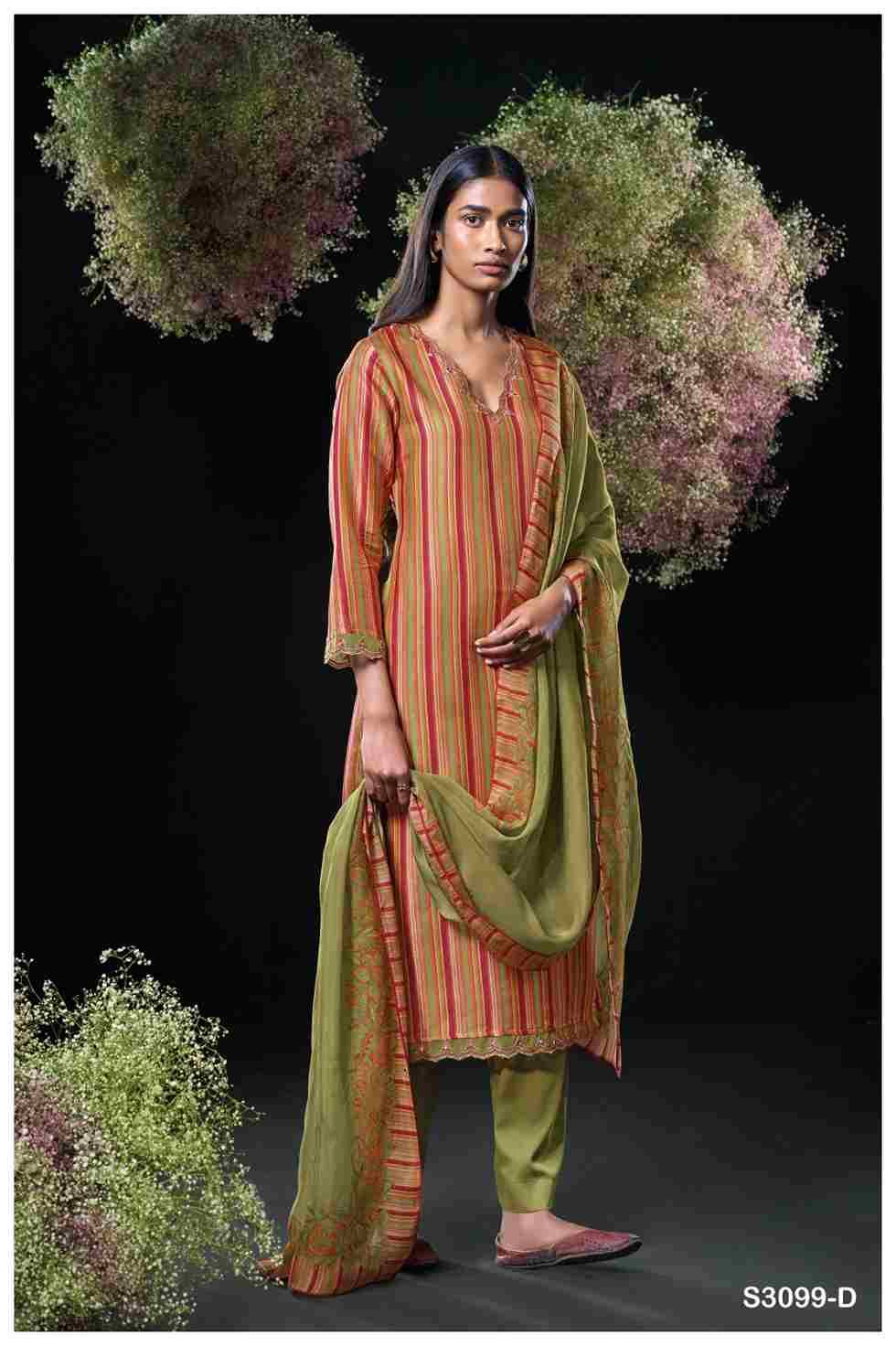 Devishi-3099 By Ganga Fashion 3099-A To 3099-D Series Beautiful Festive Suits Colorful Stylish Fancy Casual Wear & Ethnic Wear Pure Bemberg Silk Dresses At Wholesale Price