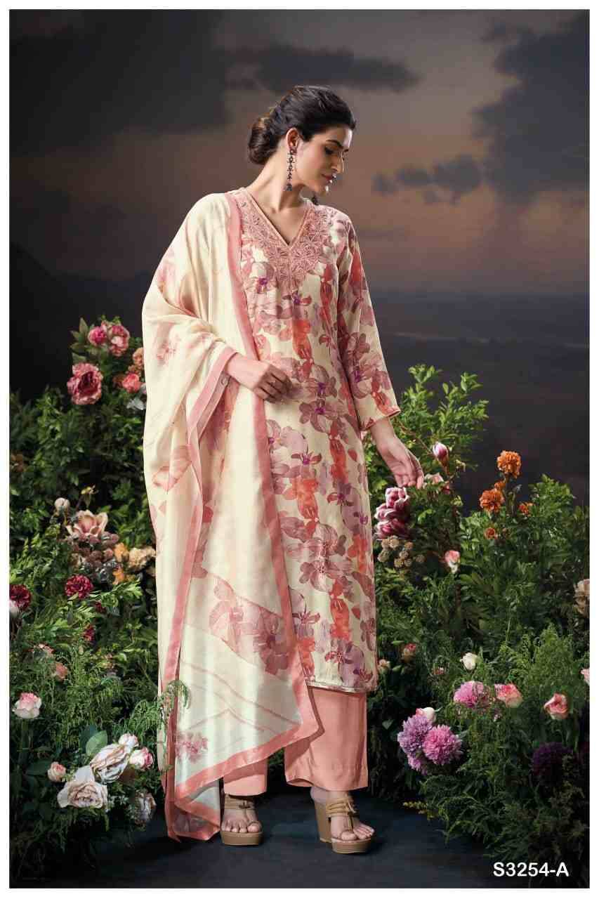 Zena-3254 By Ganga Fashion 3254-A To 3254-B Series Beautiful Festive Suits Colorful Stylish Fancy Casual Wear & Ethnic Wear Pure Viscose Silk Dresses At Wholesale Price