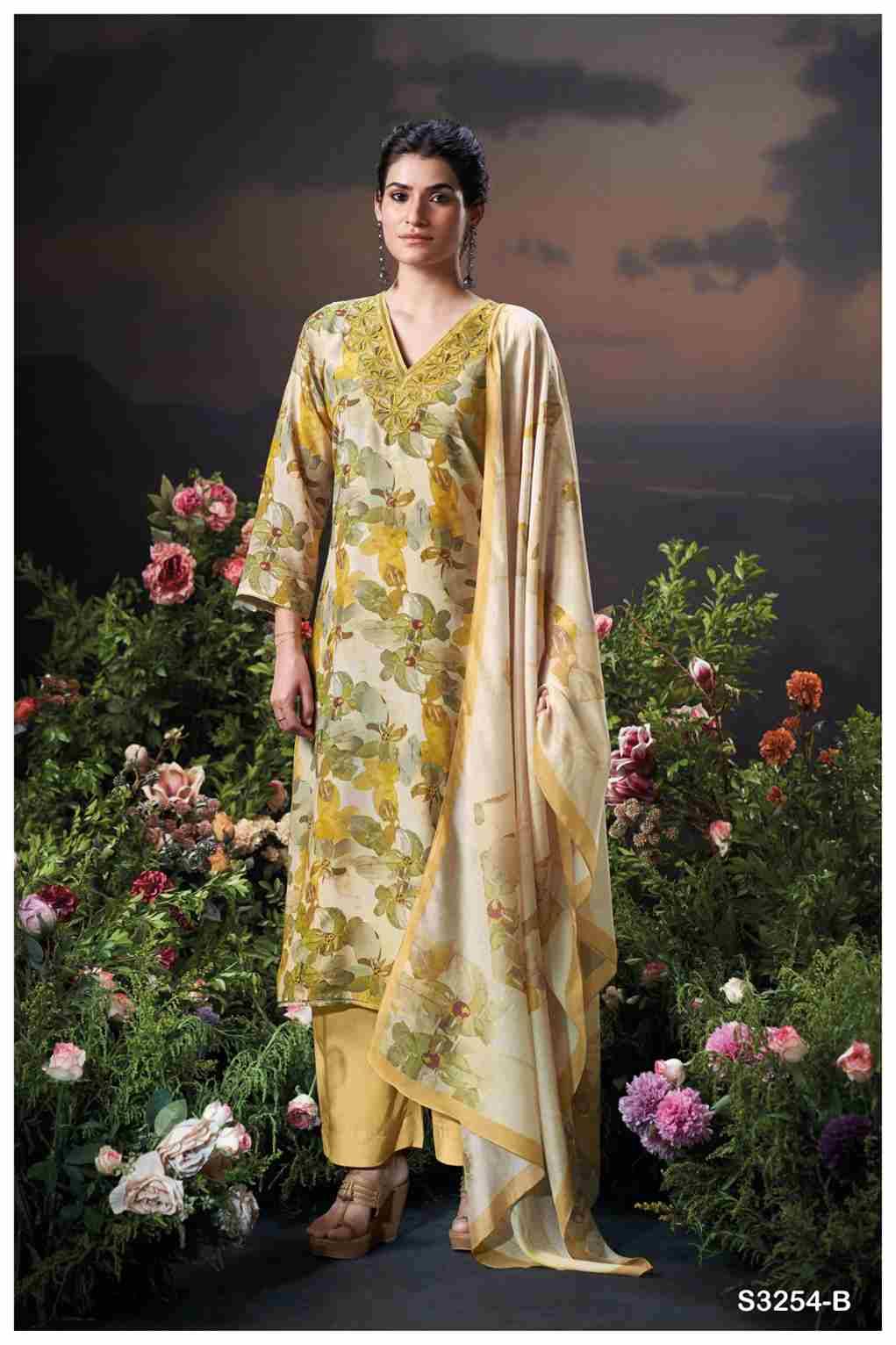 Zena-3254 By Ganga Fashion 3254-A To 3254-B Series Beautiful Festive Suits Colorful Stylish Fancy Casual Wear & Ethnic Wear Pure Viscose Silk Dresses At Wholesale Price