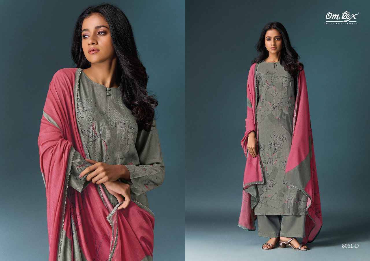 Riyanshi By Om Tex 8061-A To 8061-D Series Beautiful Festive Suits Colorful Stylish Fancy Casual Wear & Ethnic Wear Silk Print With Work Dresses At Wholesale Price