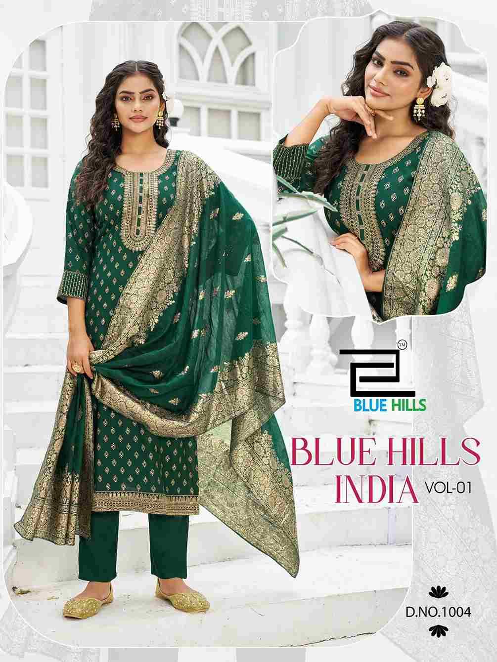Blue Hills India Vol-1 By Blue Hills 1001 To 1006 Series Beautiful Festive Suits Stylish Fancy Colorful Casual Wear & Ethnic Wear Rayon Foil Dresses At Wholesale Price