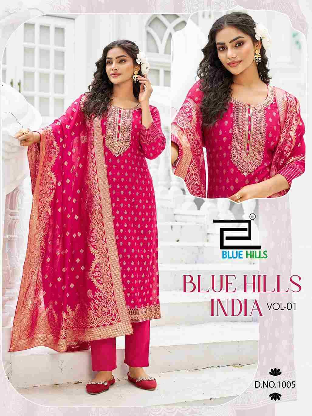 Blue Hills India Vol-1 By Blue Hills 1001 To 1006 Series Beautiful Festive Suits Stylish Fancy Colorful Casual Wear & Ethnic Wear Rayon Foil Dresses At Wholesale Price