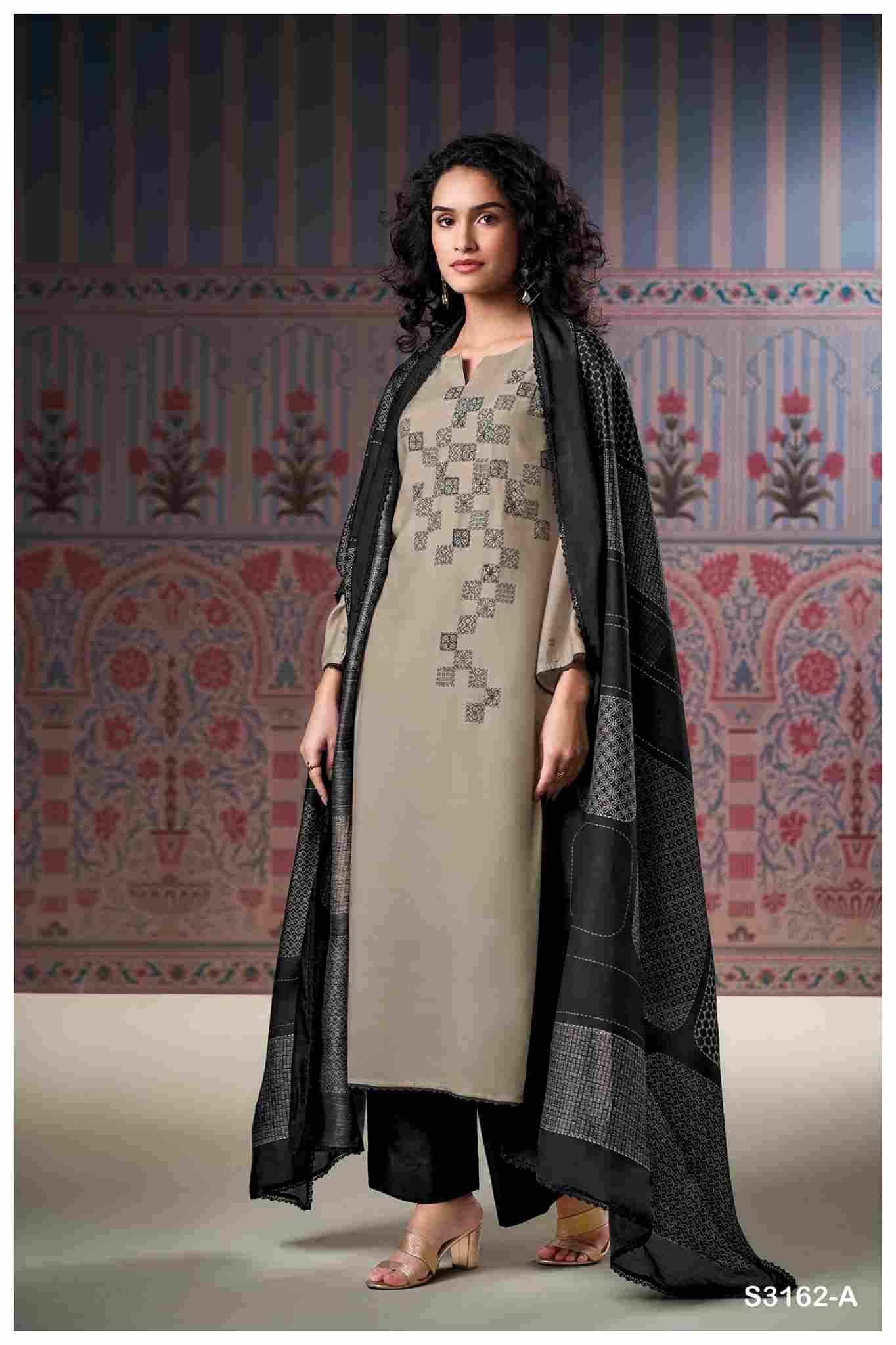 Nessa-3162 By Ganga Fashion 3162-A To 3162-C Series Beautiful Festive Suits Colorful Stylish Fancy Casual Wear & Ethnic Wear Pure Bemberg Silk Dresses At Wholesale Price