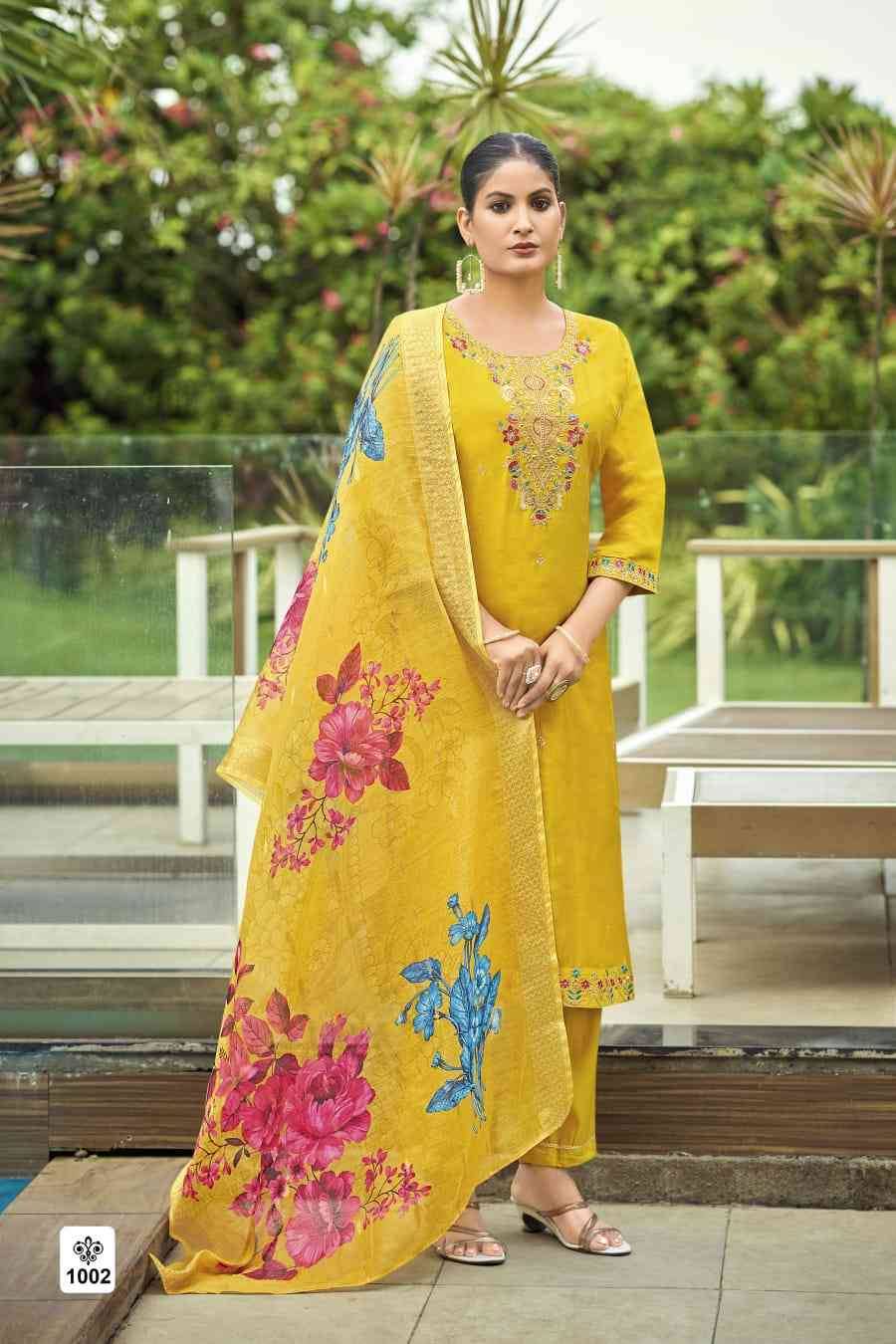 Meher By Ossm 1001 To 1006 Series Designer Festive Suits Beautiful Fancy Stylish Colorful Party Wear & Occasional Wear Viscose Silk Embroidered Dresses At Wholesale Price