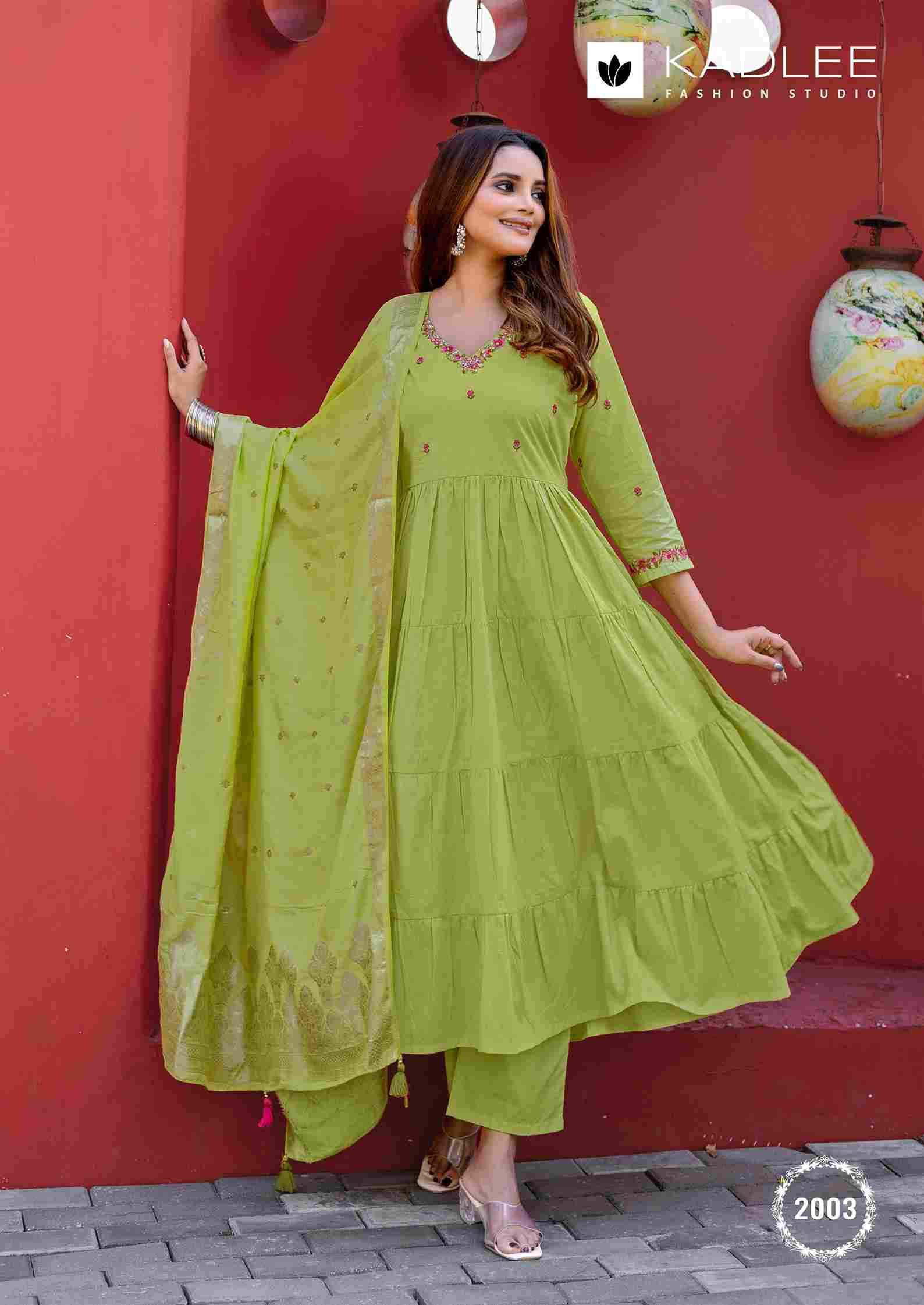 Taneja By Kadlee 2001 To 2004 Series Beautiful Festive Suits Colorful Stylish Fancy Casual Wear & Ethnic Wear Pure Cotton With Work Dresses At Wholesale Price