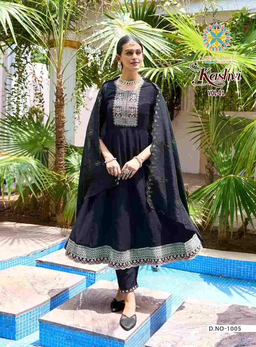 Kashvi Vol-1 By Passion Tree 1001 To 1008 Series Beautiful Festive Suits Colorful Stylish Fancy Casual Wear & Ethnic Wear Vichitra Silk Dresses At Wholesale Price