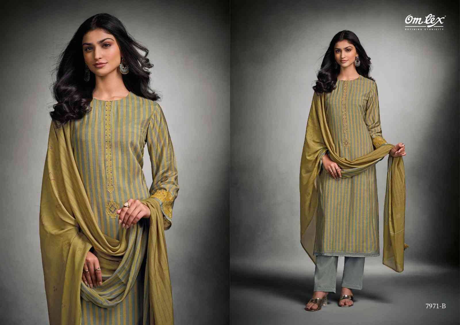 Marina By Om Tex 7971-A To 7971-C Series Beautiful Festive Suits Colorful Stylish Fancy Casual Wear & Ethnic Wear Silk Print With Work Dresses At Wholesale Price