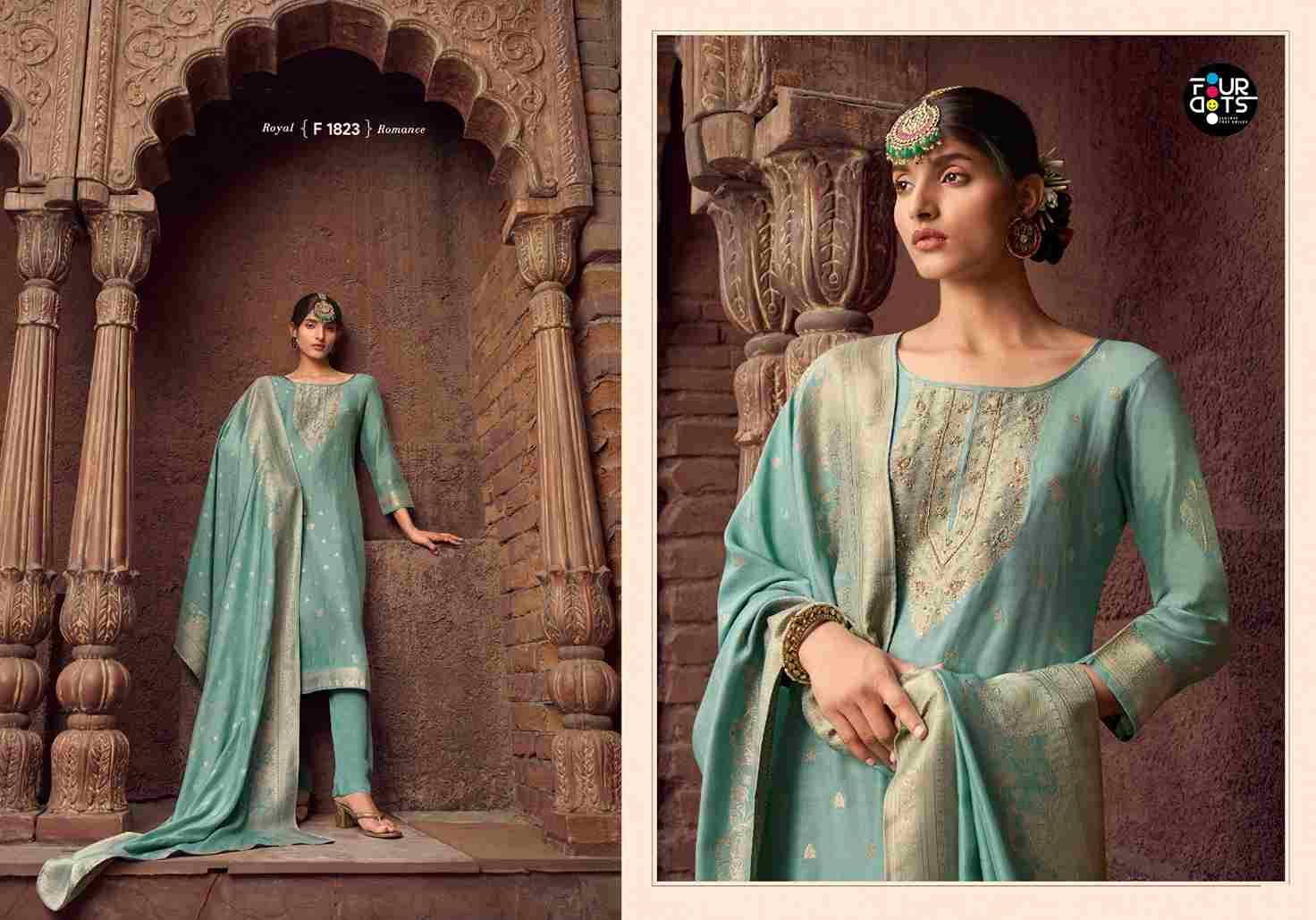 Gazala Vol-2 By Four Dots 1821 To 1824 Series Designer Stylish Fancy Colorful Beautiful Party Wear & Ethnic Wear Collection Viscose Muslin Jacquard Dresses At Wholesale Price