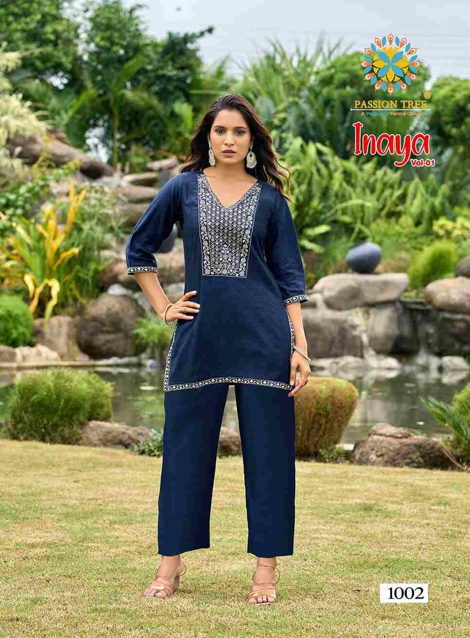 Inaya Vol-1 By Passion Tree 1001 To 1008 Series Designer Stylish Fancy Colorful Beautiful Party Wear & Ethnic Wear Collection Viscose Silk Co-Ord At Wholesale Price