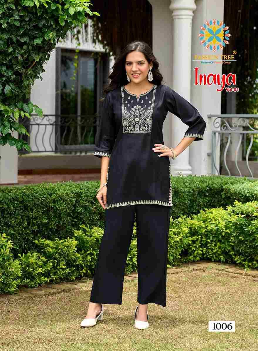 Inaya Vol-1 By Passion Tree 1001 To 1008 Series Designer Stylish Fancy Colorful Beautiful Party Wear & Ethnic Wear Collection Viscose Silk Co-Ord At Wholesale Price