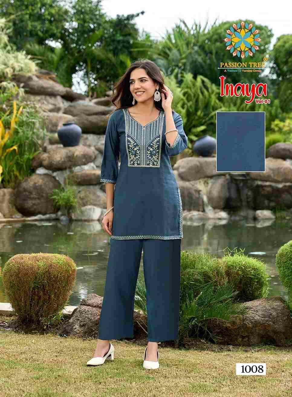 Inaya Vol-1 By Passion Tree 1001 To 1008 Series Designer Stylish Fancy Colorful Beautiful Party Wear & Ethnic Wear Collection Viscose Silk Co-Ord At Wholesale Price