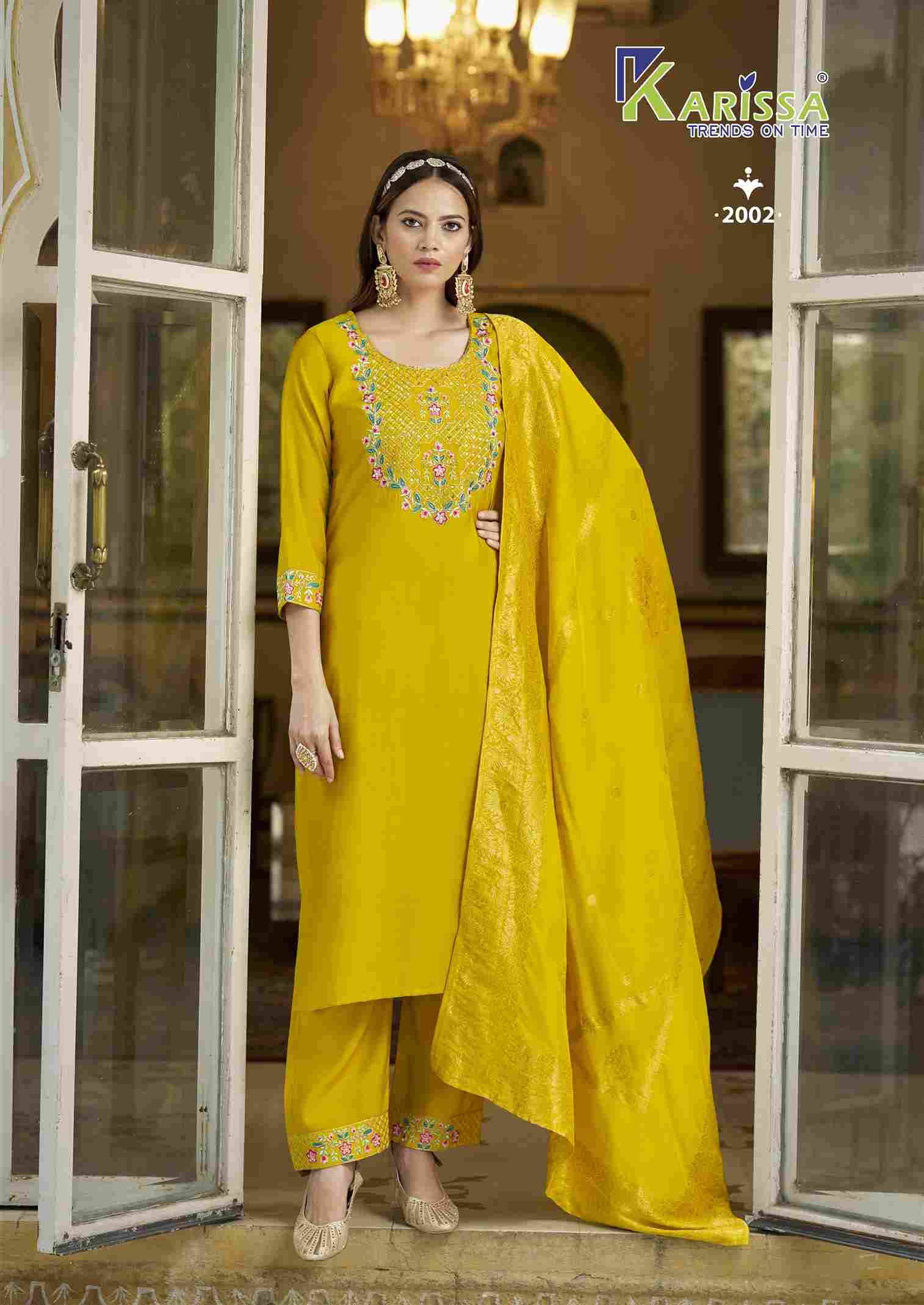 Roshani Vol-2 By Karissa 2001 To 2006 Series Beautiful Stylish Festive Suits Fancy Colorful Casual Wear & Ethnic Wear & Ready To Wear Pure Viscose Silk Dresses At Wholesale Price