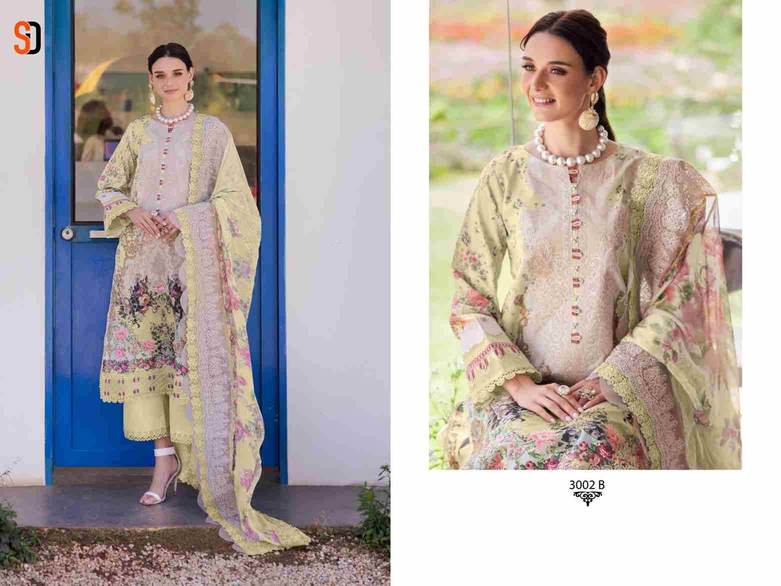 Needle Wonder Dupatta Work Collection Vol-3 By Shraddha Designer 3001-A To 3003-B Series Designer Pakistani Suits Beautiful Fancy Stylish Colorful Party Wear & Occasional Wear Pure Cotton Print With Embroidery Dresses At Wholesale Price