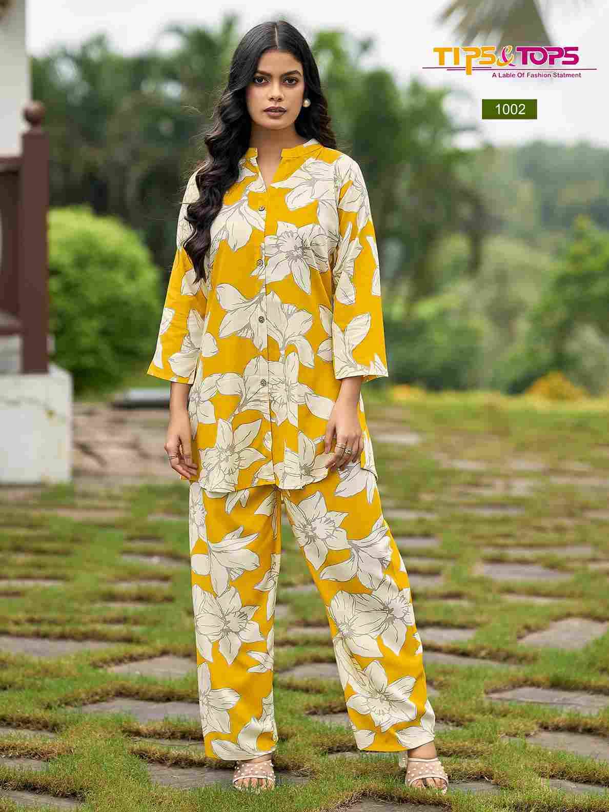 Fashion Beats Vol-13 By Tips And Tops 1001 To 1006 Series Designer Stylish Fancy Colorful Beautiful Party Wear & Ethnic Wear Collection Rayon Print Co-Ord At Wholesale Price