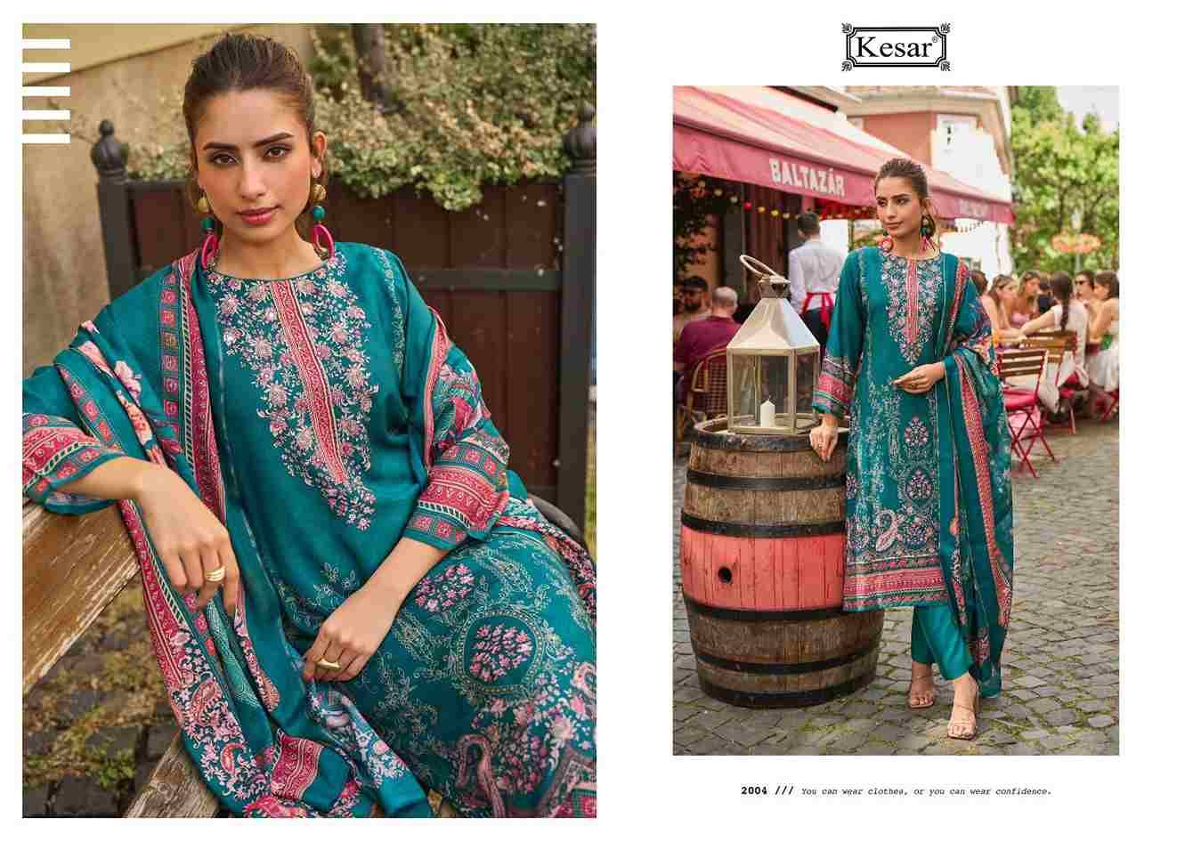 Armani By Kesar 2001 To 2004 Series Beautiful Festive Suits Colorful Stylish Fancy Casual Wear & Ethnic Wear Viscose Muslin Dresses At Wholesale Price