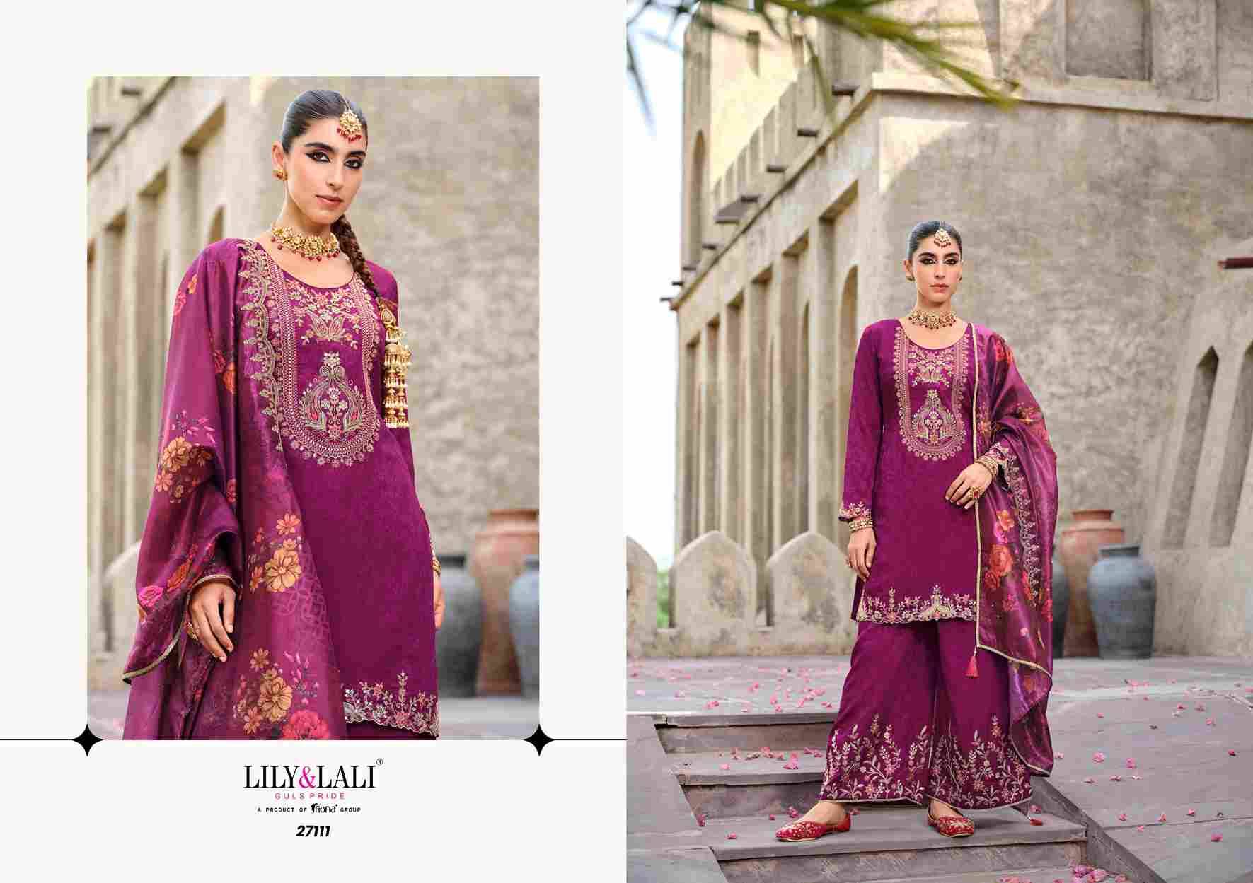 Chandni By Lily And Lali 27111 To 27114 Series Designer Stylish Fancy Colorful Beautiful Party Wear & Ethnic Wear Collection Chinnon Silk Co-Ord At Wholesale Price