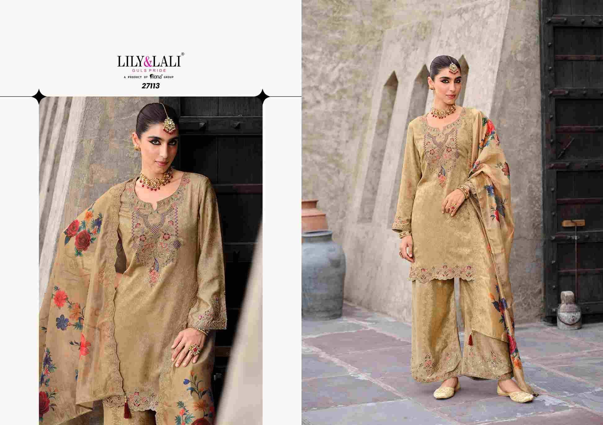 Chandni By Lily And Lali 27111 To 27114 Series Designer Stylish Fancy Colorful Beautiful Party Wear & Ethnic Wear Collection Chinnon Silk Co-Ord At Wholesale Price