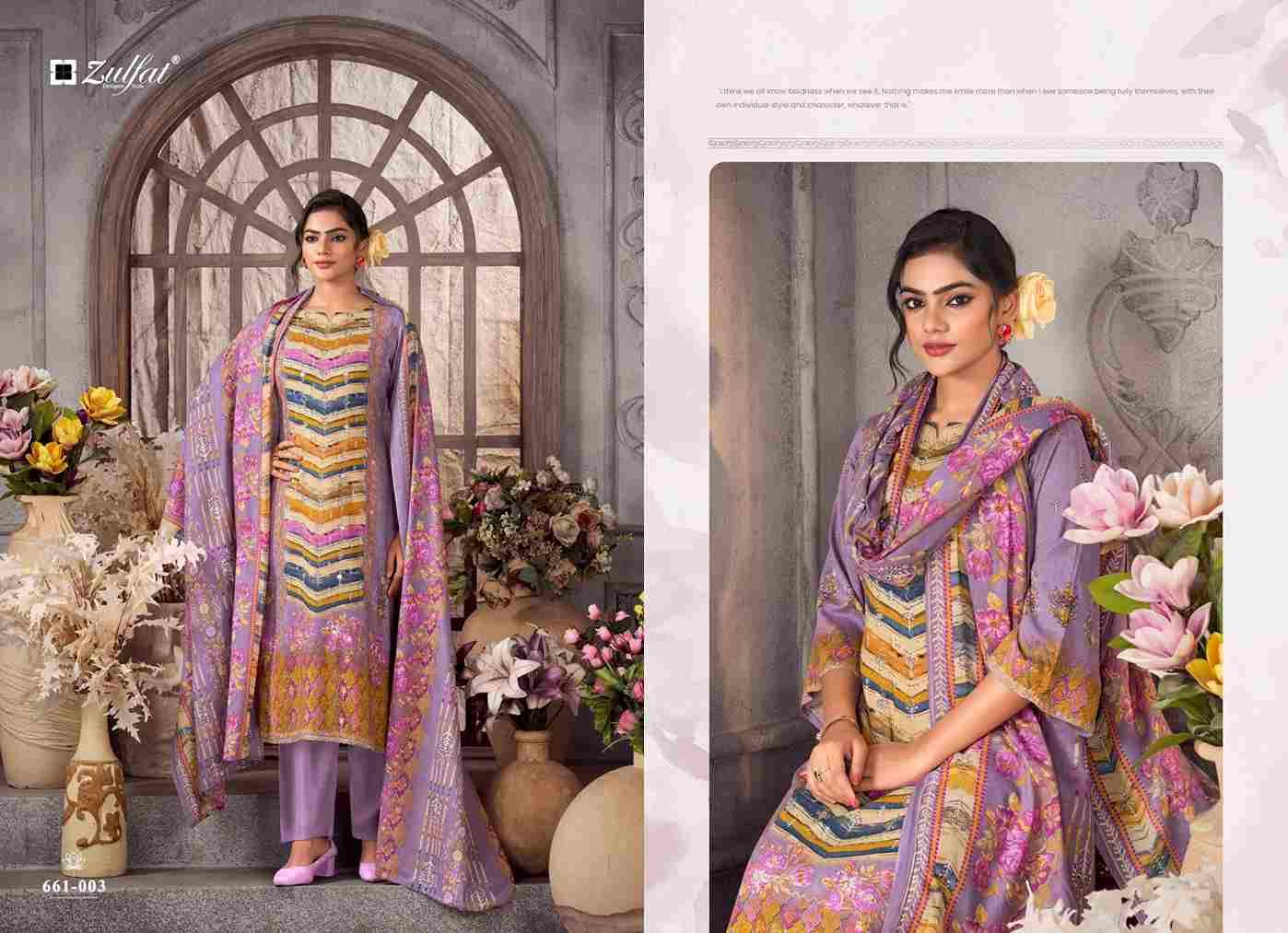 Aayat Vol-17 By Zulfat 661-001 To 661-006 Series Beautiful Festive Suits Stylish Fancy Colorful Casual Wear & Ethnic Wear Pure Viscose Rayon Print Dresses At Wholesale Price