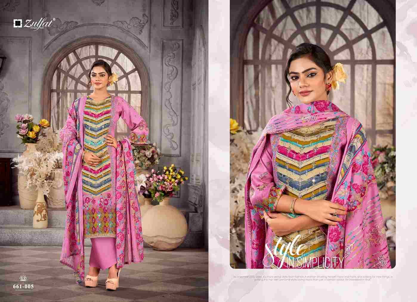 Aayat Vol-17 By Zulfat 661-001 To 661-006 Series Beautiful Festive Suits Stylish Fancy Colorful Casual Wear & Ethnic Wear Pure Viscose Rayon Print Dresses At Wholesale Price