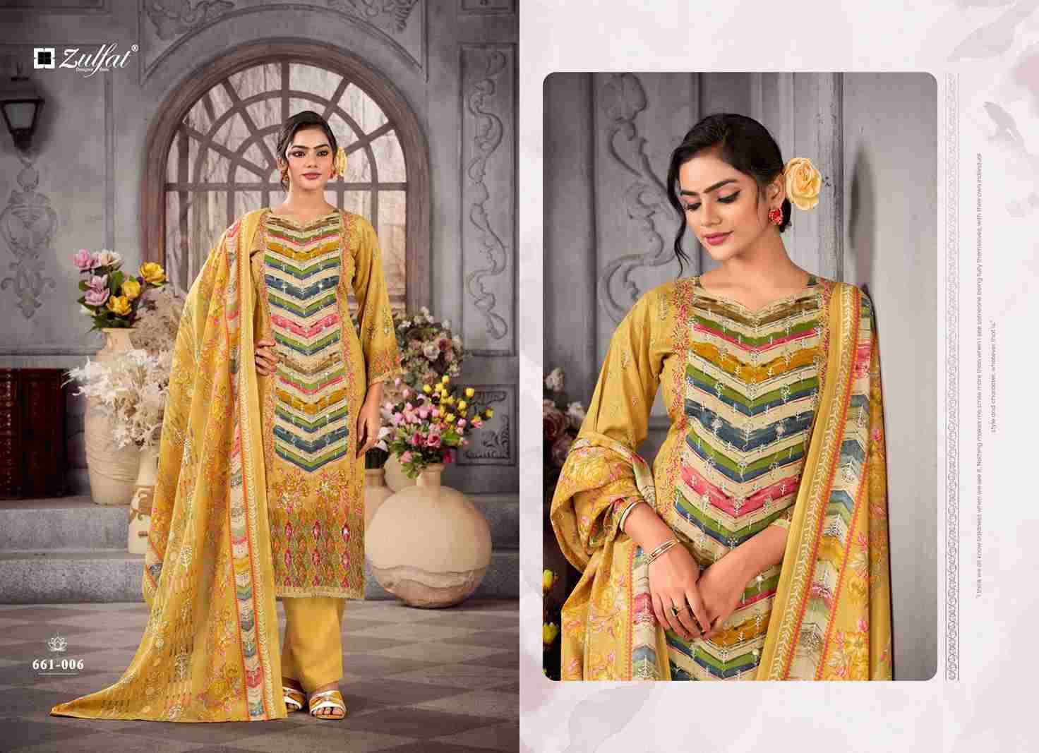 Aayat Vol-17 By Zulfat 661-001 To 661-006 Series Beautiful Festive Suits Stylish Fancy Colorful Casual Wear & Ethnic Wear Pure Viscose Rayon Print Dresses At Wholesale Price
