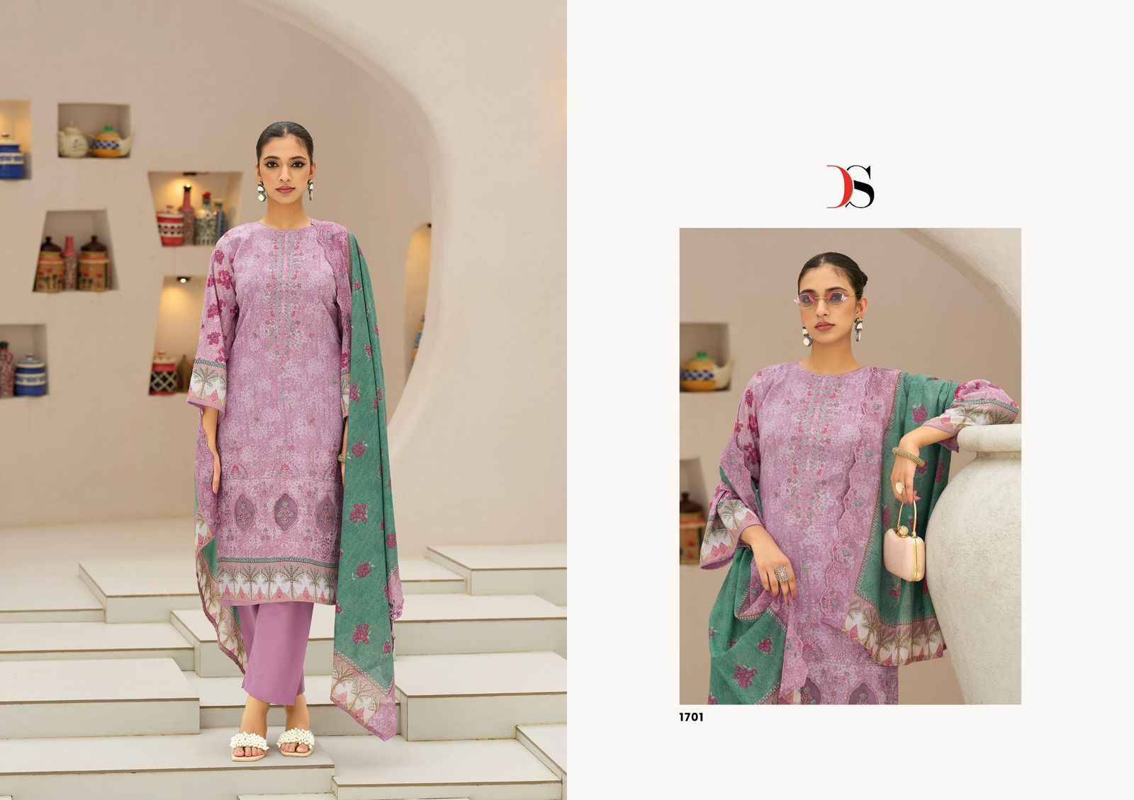 Bin Saeed Vol-17 By Deepsy Suits 1701 To 1706 Series Designer Pakistani Suits Beautiful Stylish Fancy Colorful Party Wear & Occasional Wear Pure Cotton Dresses At Wholesale Price