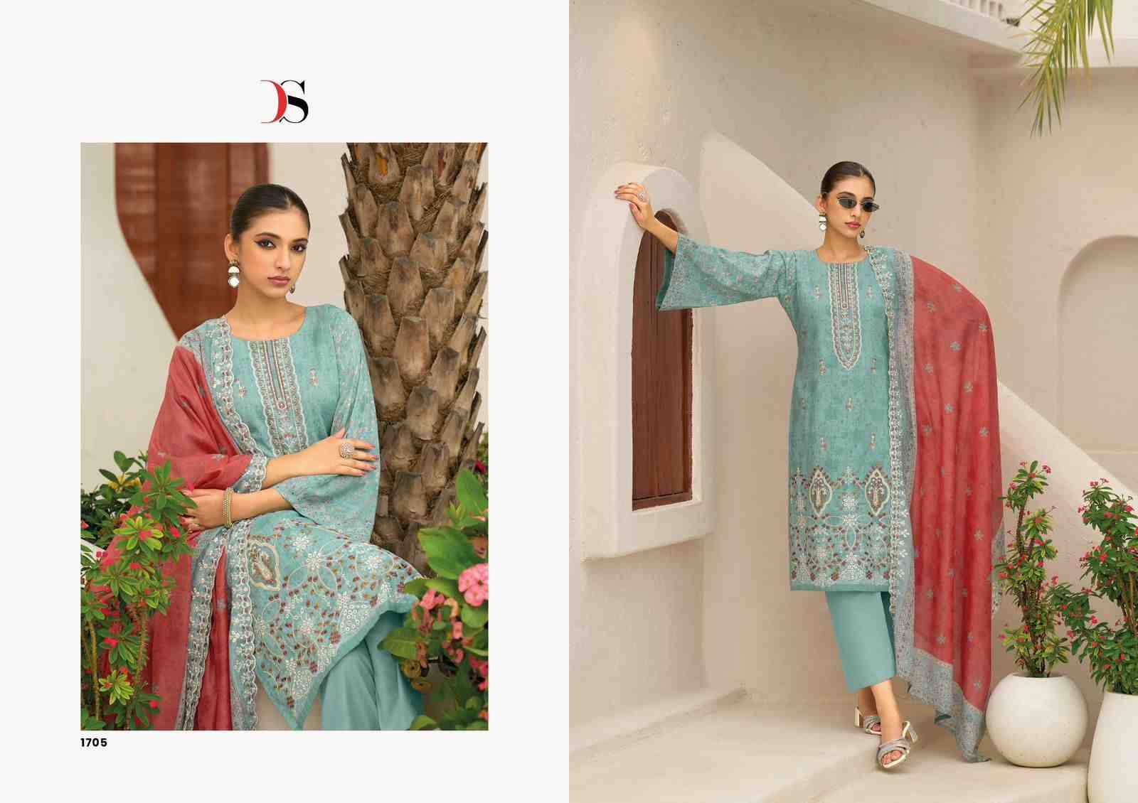 Bin Saeed Vol-17 By Deepsy Suits 1701 To 1706 Series Designer Pakistani Suits Beautiful Stylish Fancy Colorful Party Wear & Occasional Wear Pure Cotton Dresses At Wholesale Price