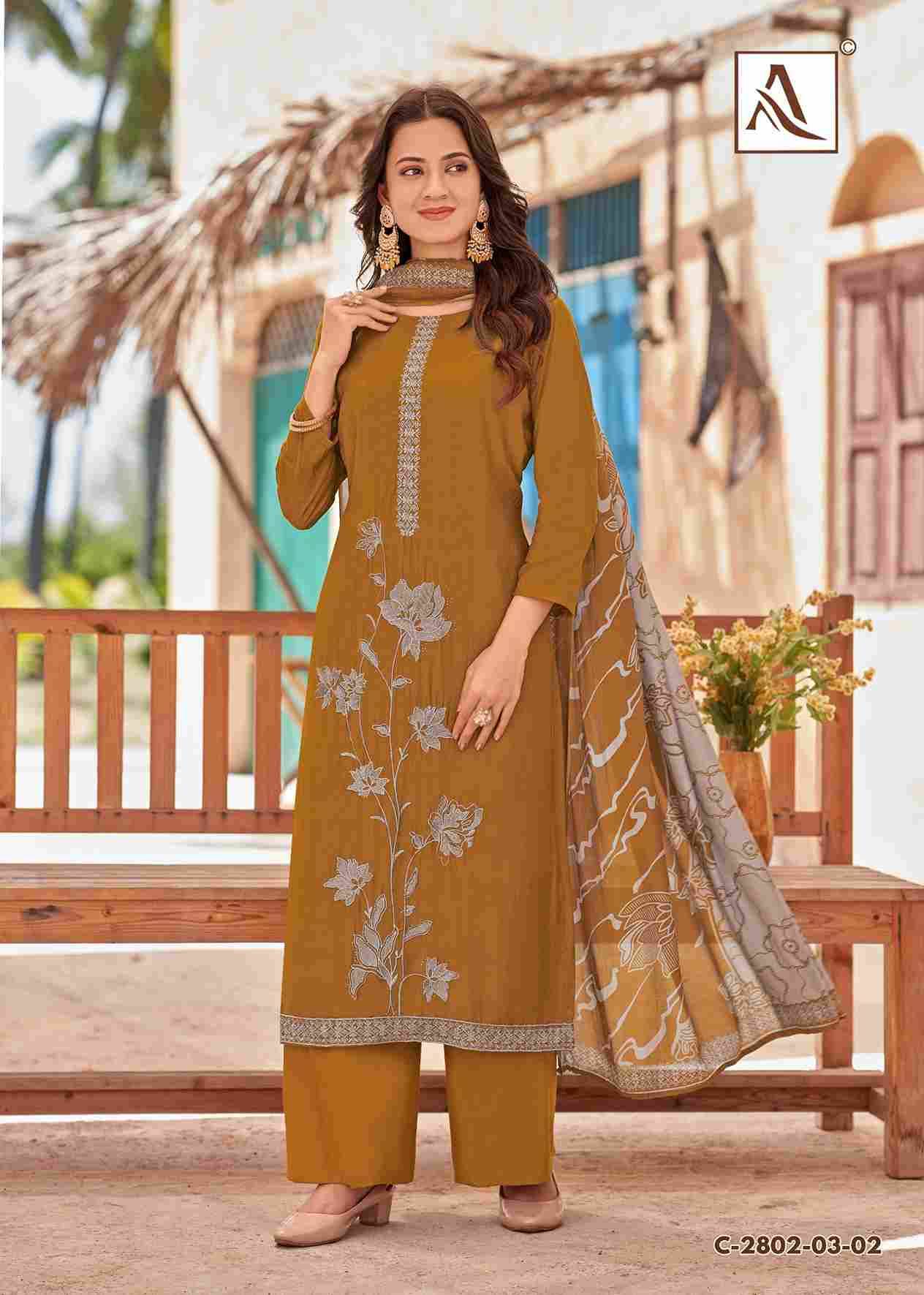 Sonkali By Alok Suit 2802-03-01 To 2802-03-06 Series Beautiful Festive Suits Colorful Stylish Fancy Casual Wear & Ethnic Wear Viscose Muslin Dresses At Wholesale Price
