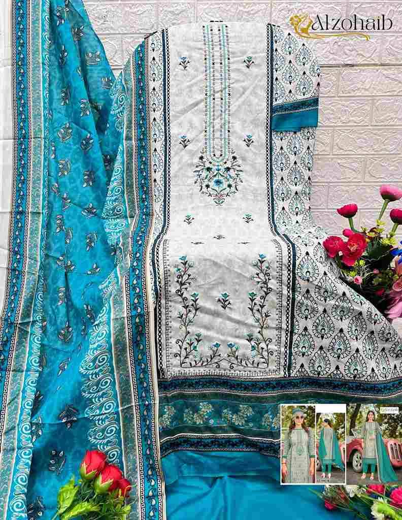 Sarra Vol-1 By Alzohaib 1080-B To 1083-B Series Beautiful Pakistani Suits Stylish Fancy Colorful Party Wear & Occasional Wear Pure Cotton Print Dresses At Wholesale Price