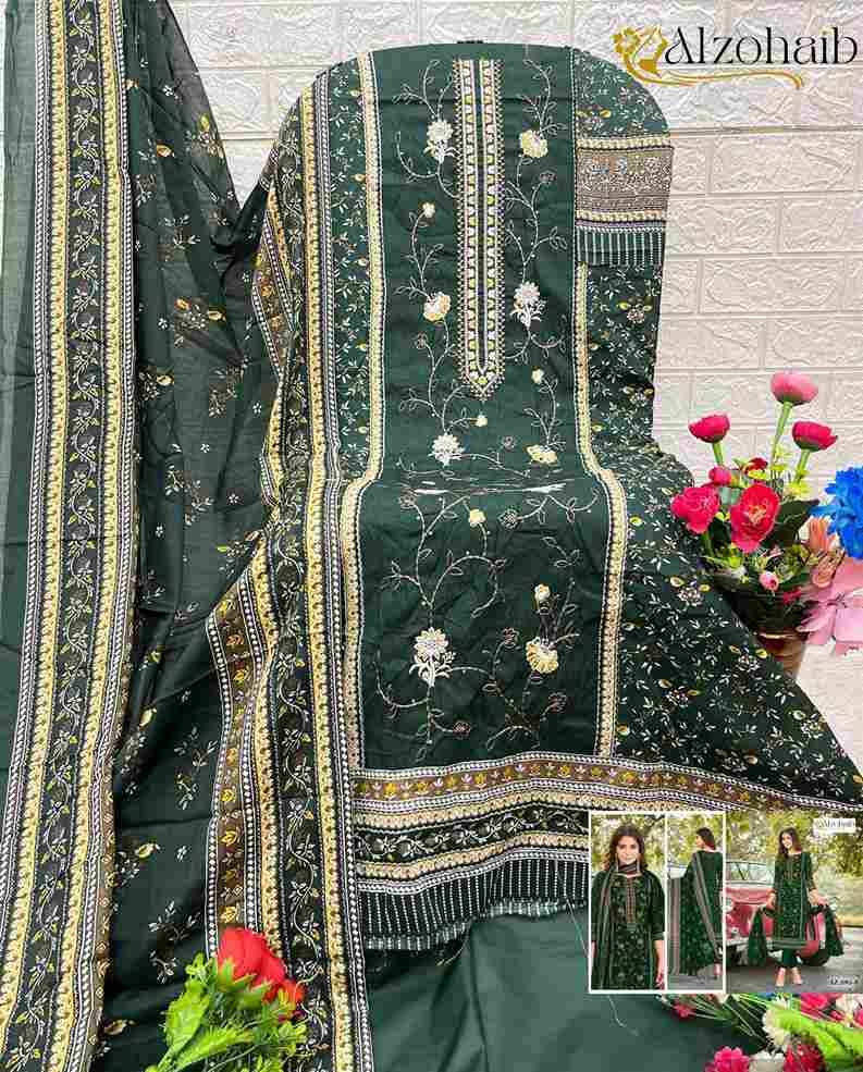 Sarra Vol-1 By Alzohaib 1080-B To 1083-B Series Beautiful Pakistani Suits Stylish Fancy Colorful Party Wear & Occasional Wear Pure Cotton Print Dresses At Wholesale Price
