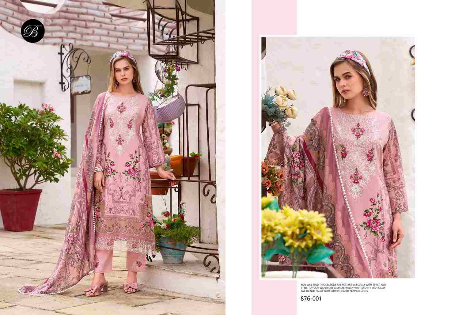 Zayana By Belliza 876-001 To 876-008 Series Beautiful Festive Suits Stylish Fancy Colorful Casual Wear & Ethnic Wear Pure Cotton Dresses At Wholesale Price