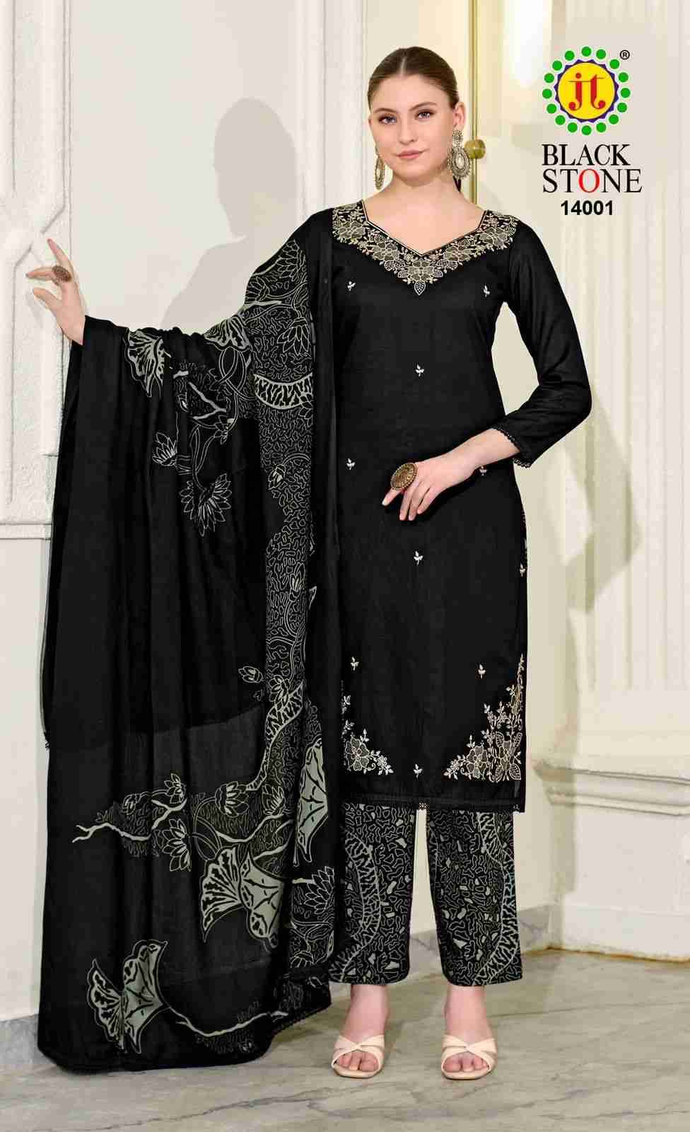 Black Stone Vol-14 By JT 14001 To 14005 Series Beautiful Festive Suits Colorful Stylish Fancy Casual Wear & Ethnic Wear Rayon Dresses At Wholesale Price