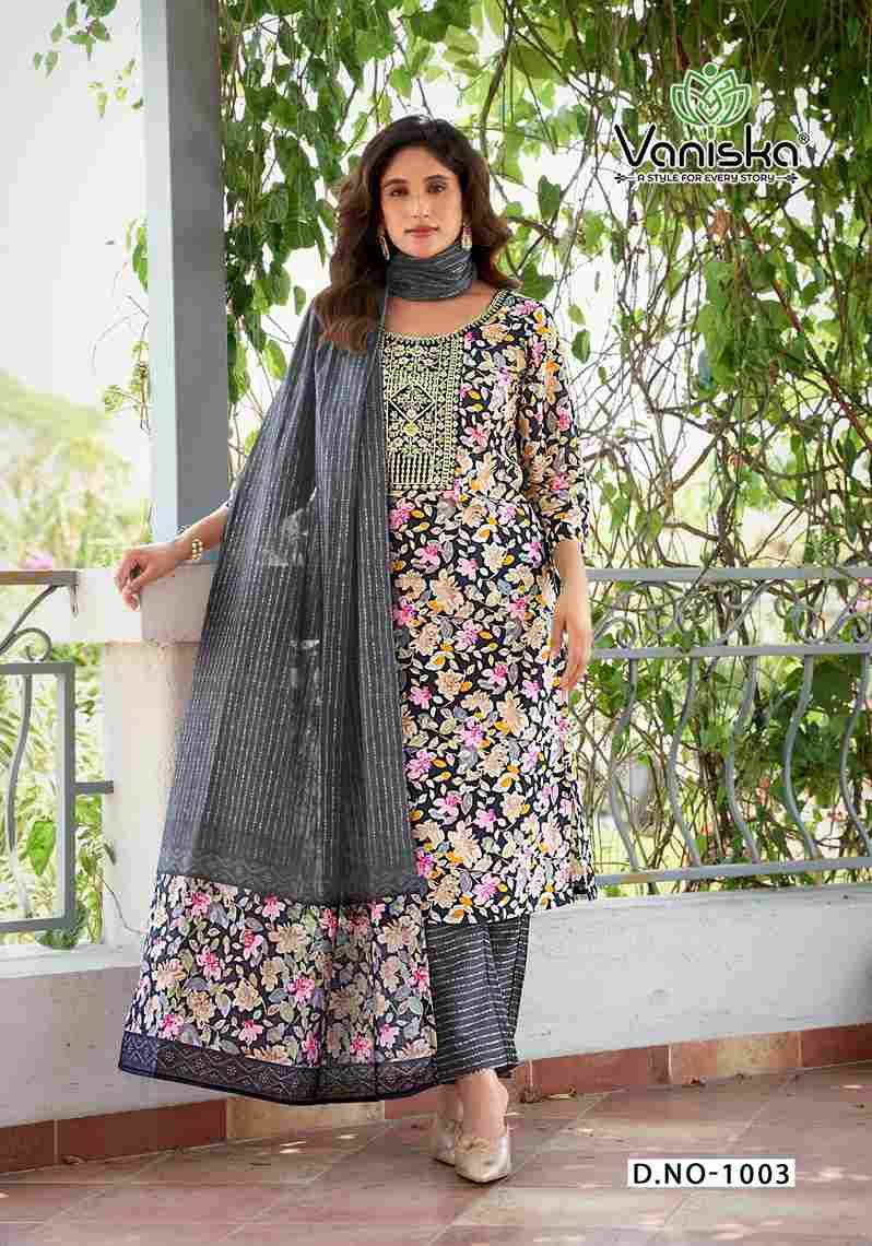 Fashion Story Vol-1 By Vaniska 1001 To 1006 Series Designer Stylish Fancy Colorful Beautiful Party Wear & Ethnic Wear Collection Viscose Chanderi Dresses At Wholesale Price