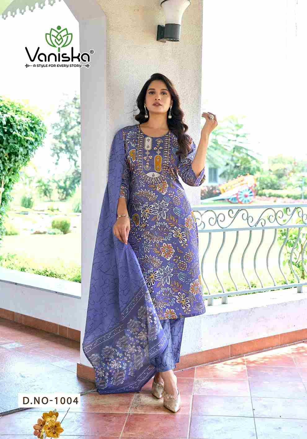 Fashion Story Vol-1 By Vaniska 1001 To 1006 Series Designer Stylish Fancy Colorful Beautiful Party Wear & Ethnic Wear Collection Viscose Chanderi Dresses At Wholesale Price