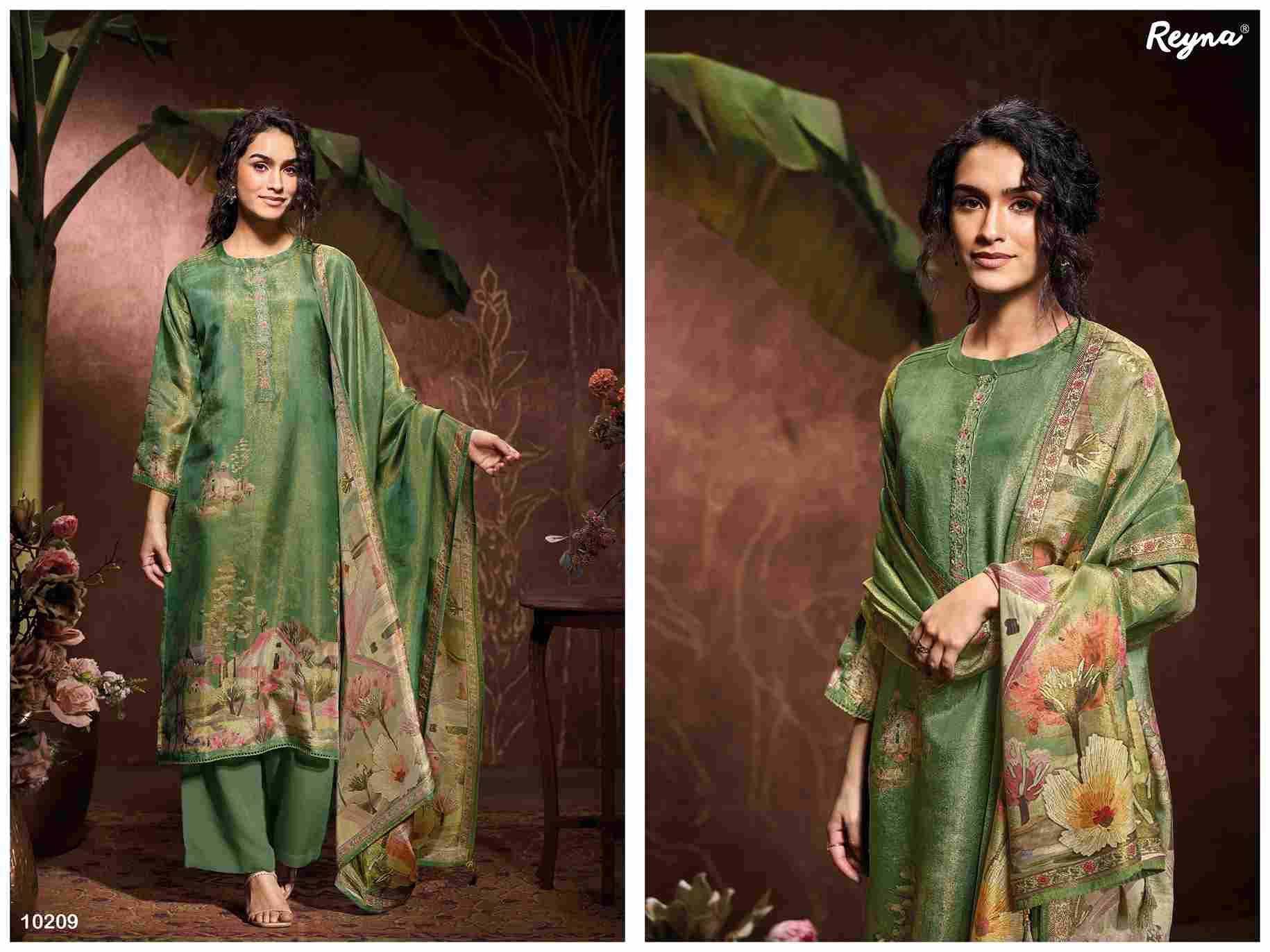 Garima By Reyna 10209 To 10212 Series Beautiful Festive Suits Colorful Stylish Fancy Casual Wear & Ethnic Wear Pure Bemberg Tissue Dresses At Wholesale Price