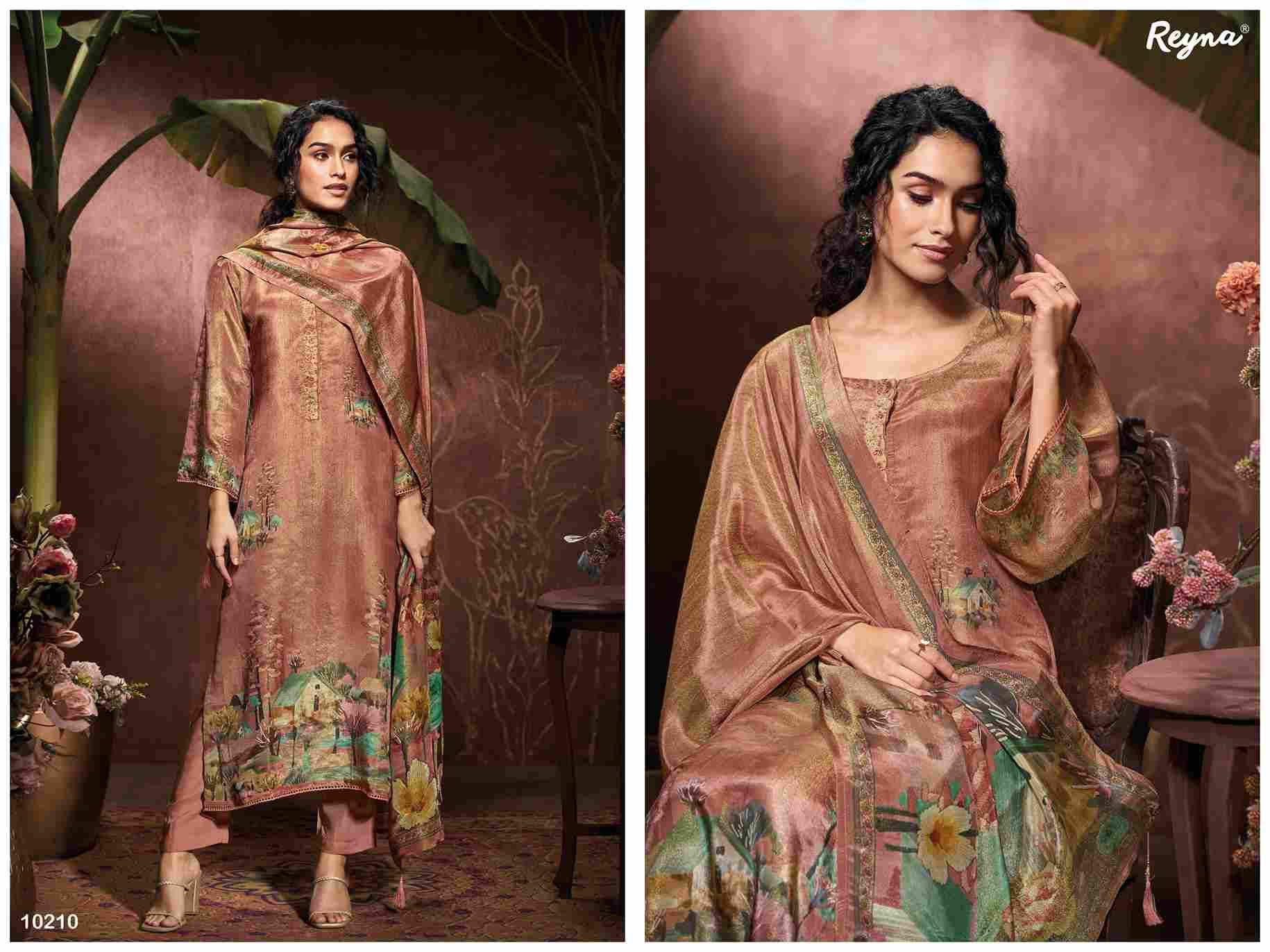 Garima By Reyna 10209 To 10212 Series Beautiful Festive Suits Colorful Stylish Fancy Casual Wear & Ethnic Wear Pure Bemberg Tissue Dresses At Wholesale Price