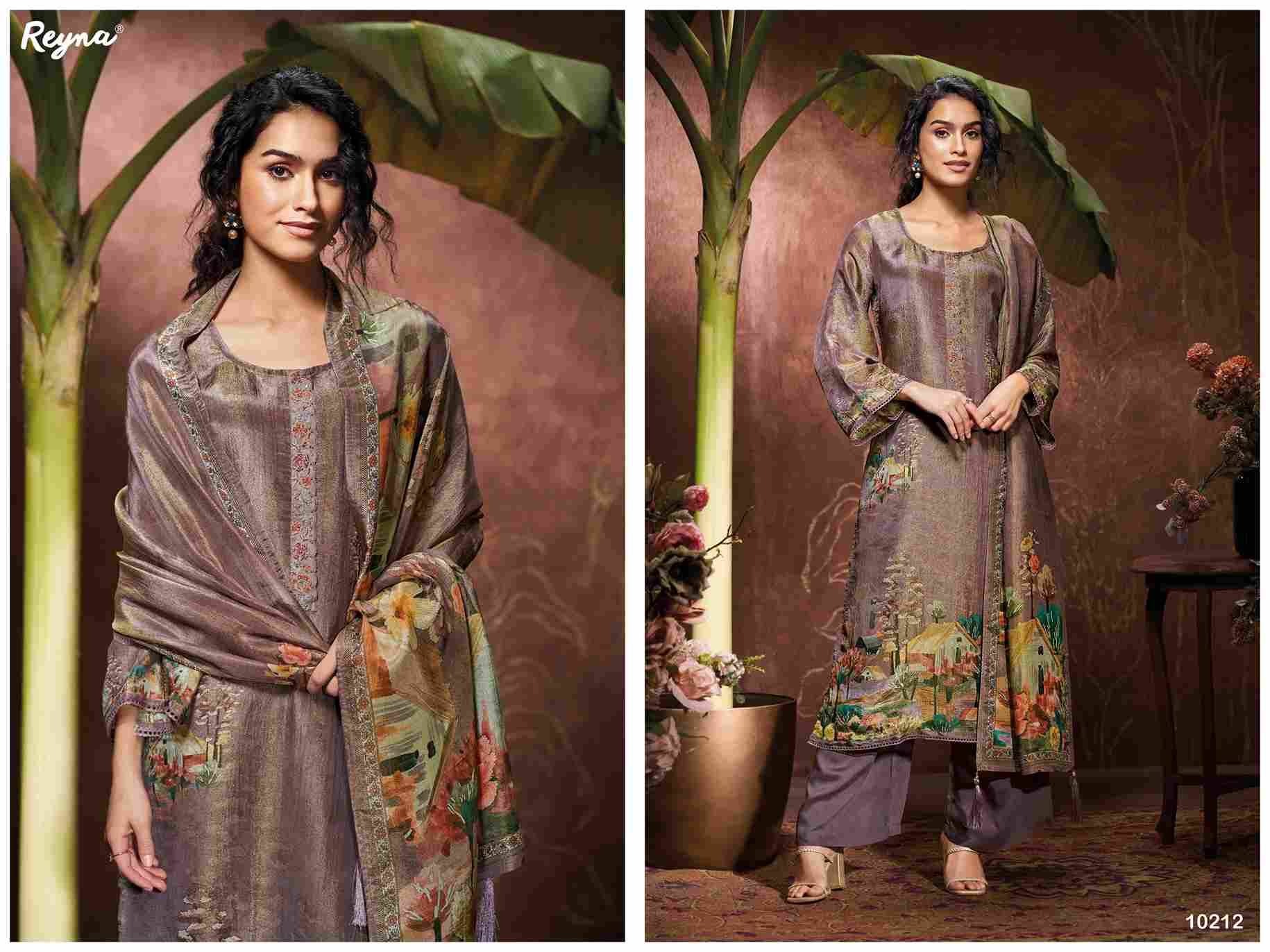 Garima By Reyna 10209 To 10212 Series Beautiful Festive Suits Colorful Stylish Fancy Casual Wear & Ethnic Wear Pure Bemberg Tissue Dresses At Wholesale Price