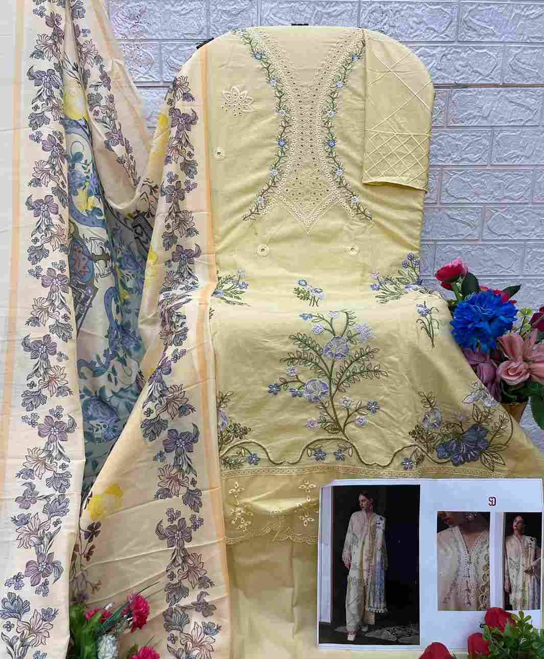 Ombre Vol-2 By Shraddha Designer 2001 To 2004 Series Beautiful Festive Suits Colorful Stylish Fancy Casual Wear & Ethnic Wear Pure Cotton Embroidered Dresses At Wholesale Price