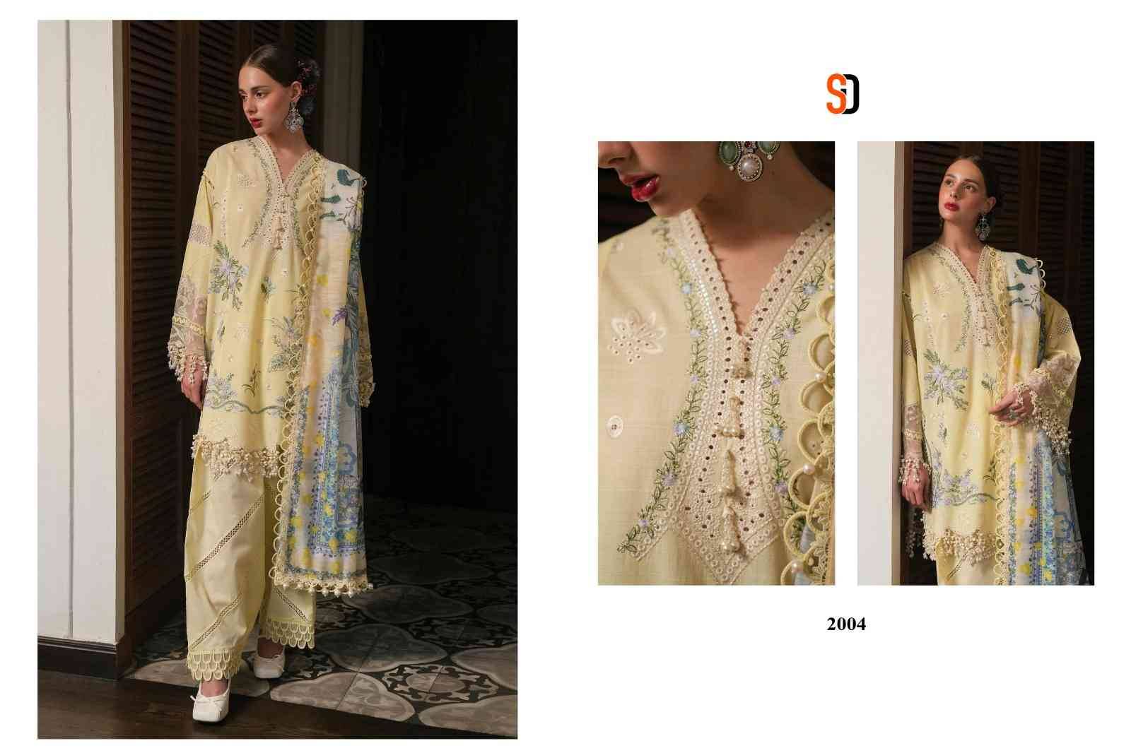 Ombre Vol-2 By Shraddha Designer 2001 To 2004 Series Beautiful Festive Suits Colorful Stylish Fancy Casual Wear & Ethnic Wear Pure Cotton Embroidered Dresses At Wholesale Price
