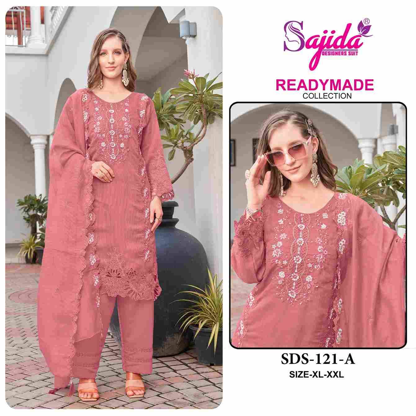ALK-121 Colours By Sajida Designer Suits 121-A To 121-D Series Beautiful Pakistani Suits Colorful Stylish Fancy Casual Wear & Ethnic Wear Viscose Organza Embroidered Dresses At Wholesale Price
