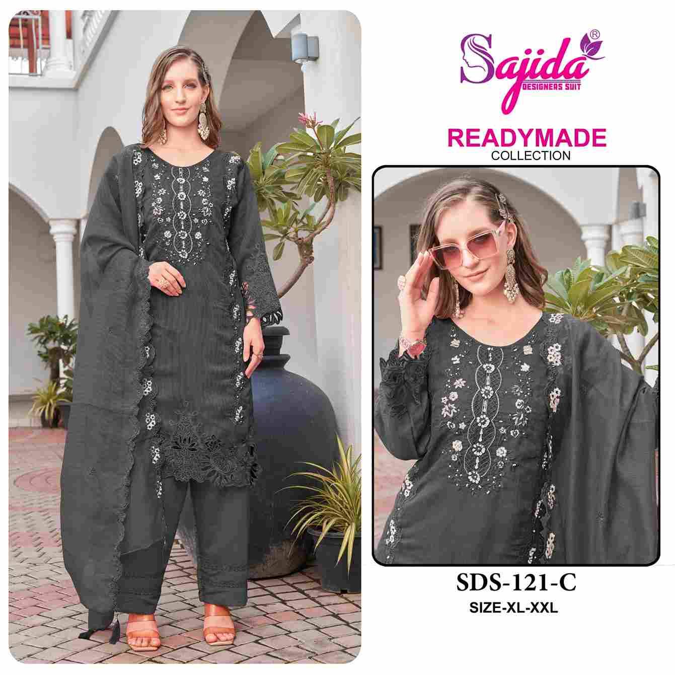 ALK-121 Colours By Sajida Designer Suits 121-A To 121-D Series Beautiful Pakistani Suits Colorful Stylish Fancy Casual Wear & Ethnic Wear Viscose Organza Embroidered Dresses At Wholesale Price