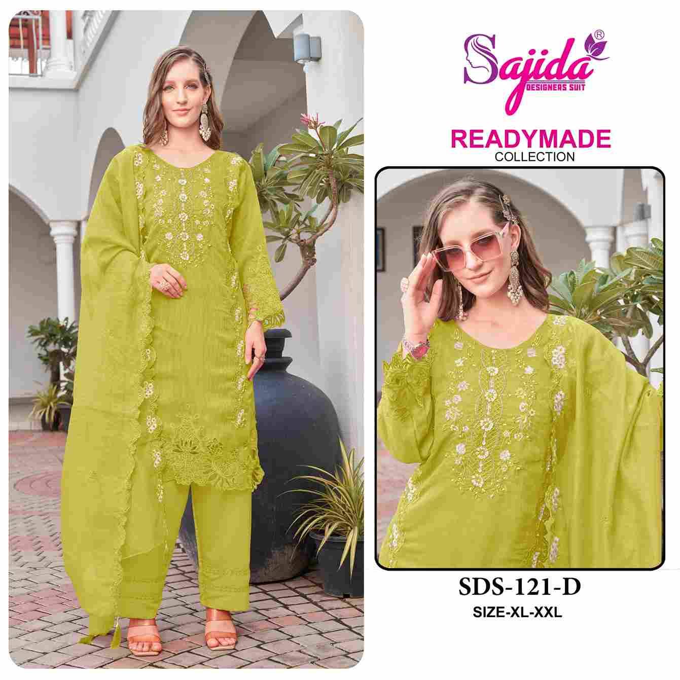 ALK-121 Colours By Sajida Designer Suits 121-A To 121-D Series Beautiful Pakistani Suits Colorful Stylish Fancy Casual Wear & Ethnic Wear Viscose Organza Embroidered Dresses At Wholesale Price