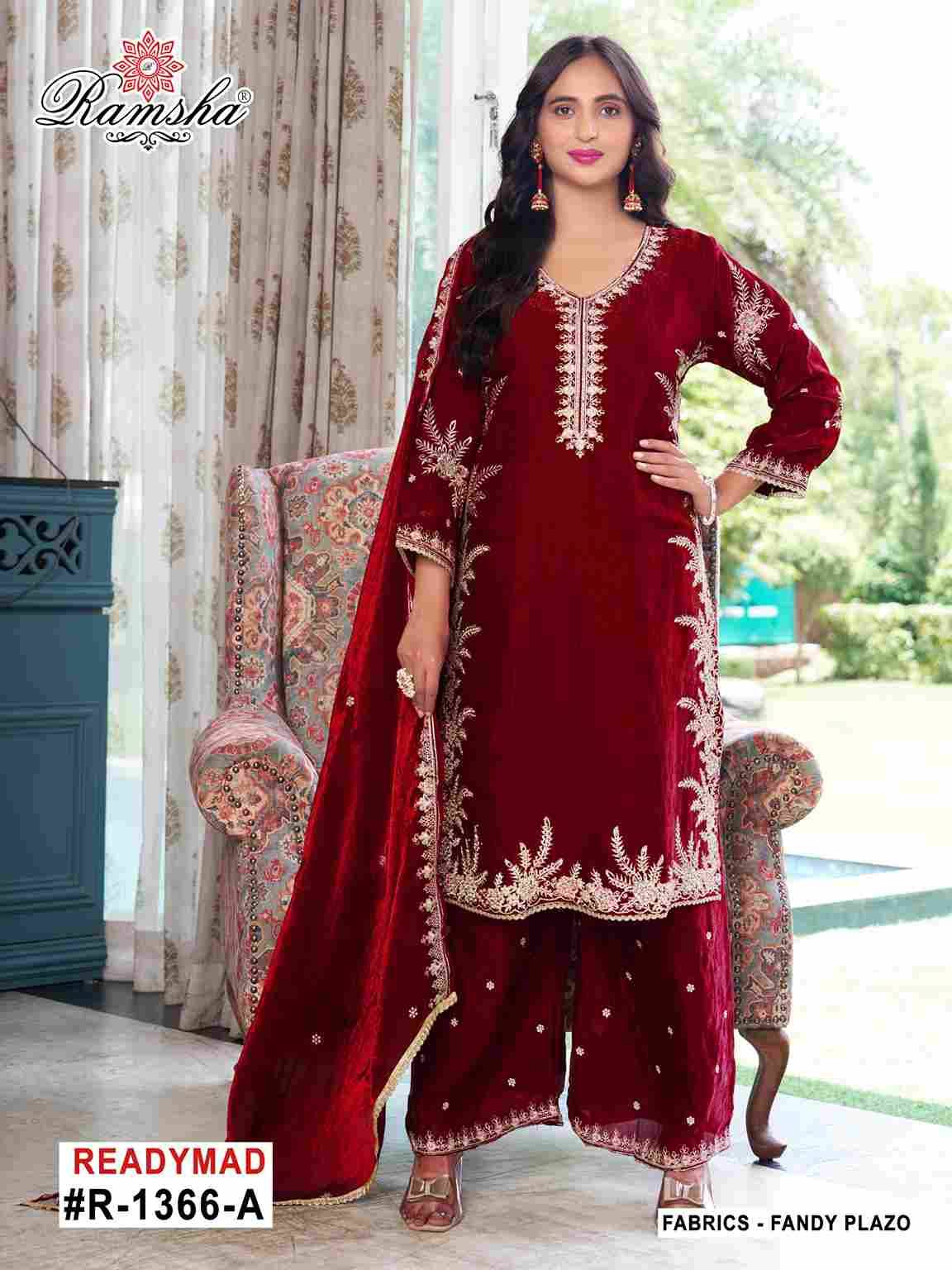 Ramsha 1366 Colours By Ramsha 1366-A To 1366-D Series Designer Pakistani Suits Beautiful Fancy Colorful Stylish Party Wear & Occasional Wear Fandy Embroidered Dresses At Wholesale Price