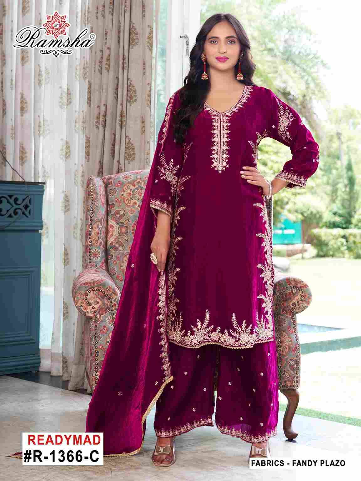 Ramsha 1366 Colours By Ramsha 1366-A To 1366-D Series Designer Pakistani Suits Beautiful Fancy Colorful Stylish Party Wear & Occasional Wear Fandy Embroidered Dresses At Wholesale Price