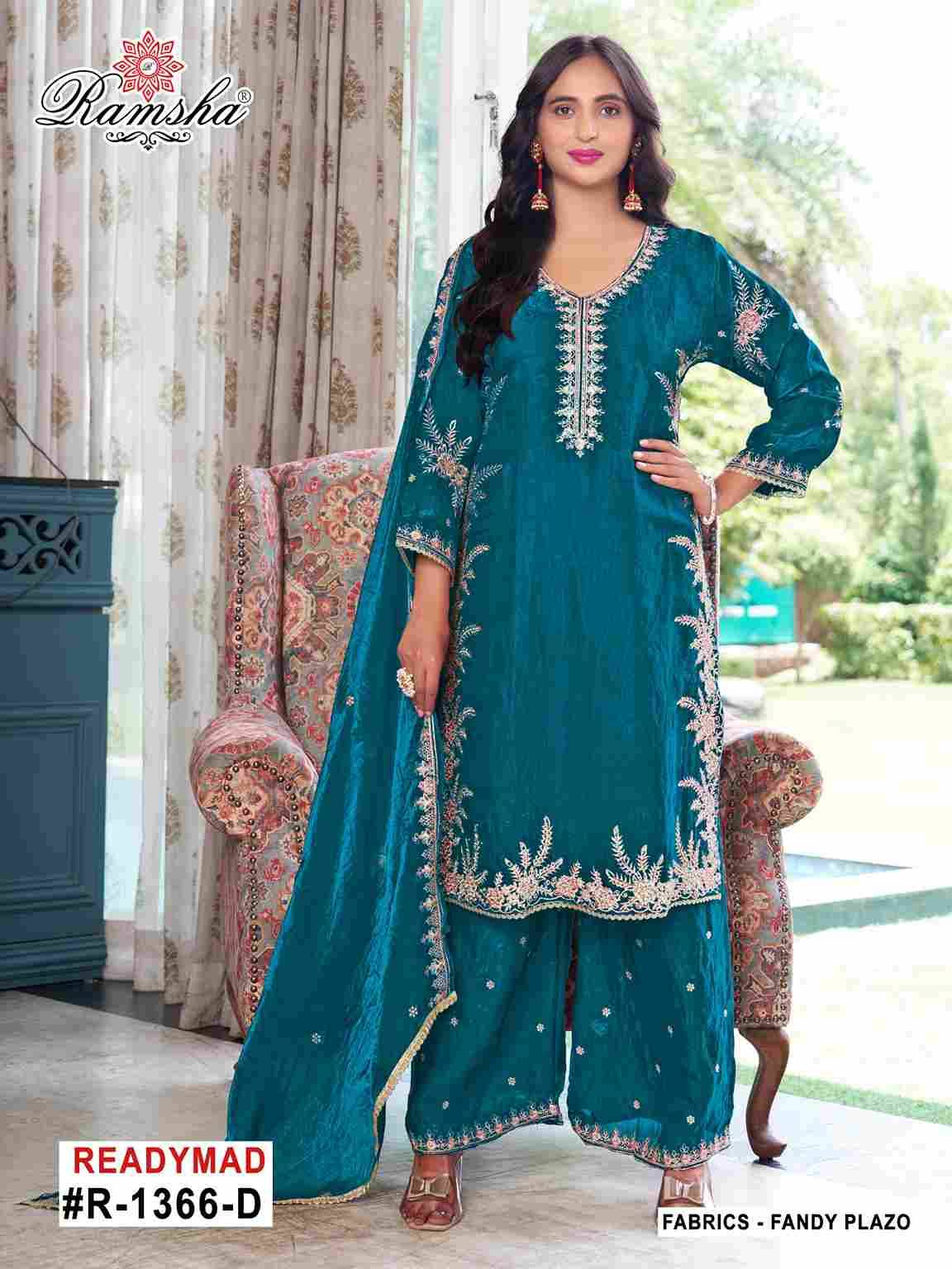 Ramsha 1366 Colours By Ramsha 1366-A To 1366-D Series Designer Pakistani Suits Beautiful Fancy Colorful Stylish Party Wear & Occasional Wear Fandy Embroidered Dresses At Wholesale Price
