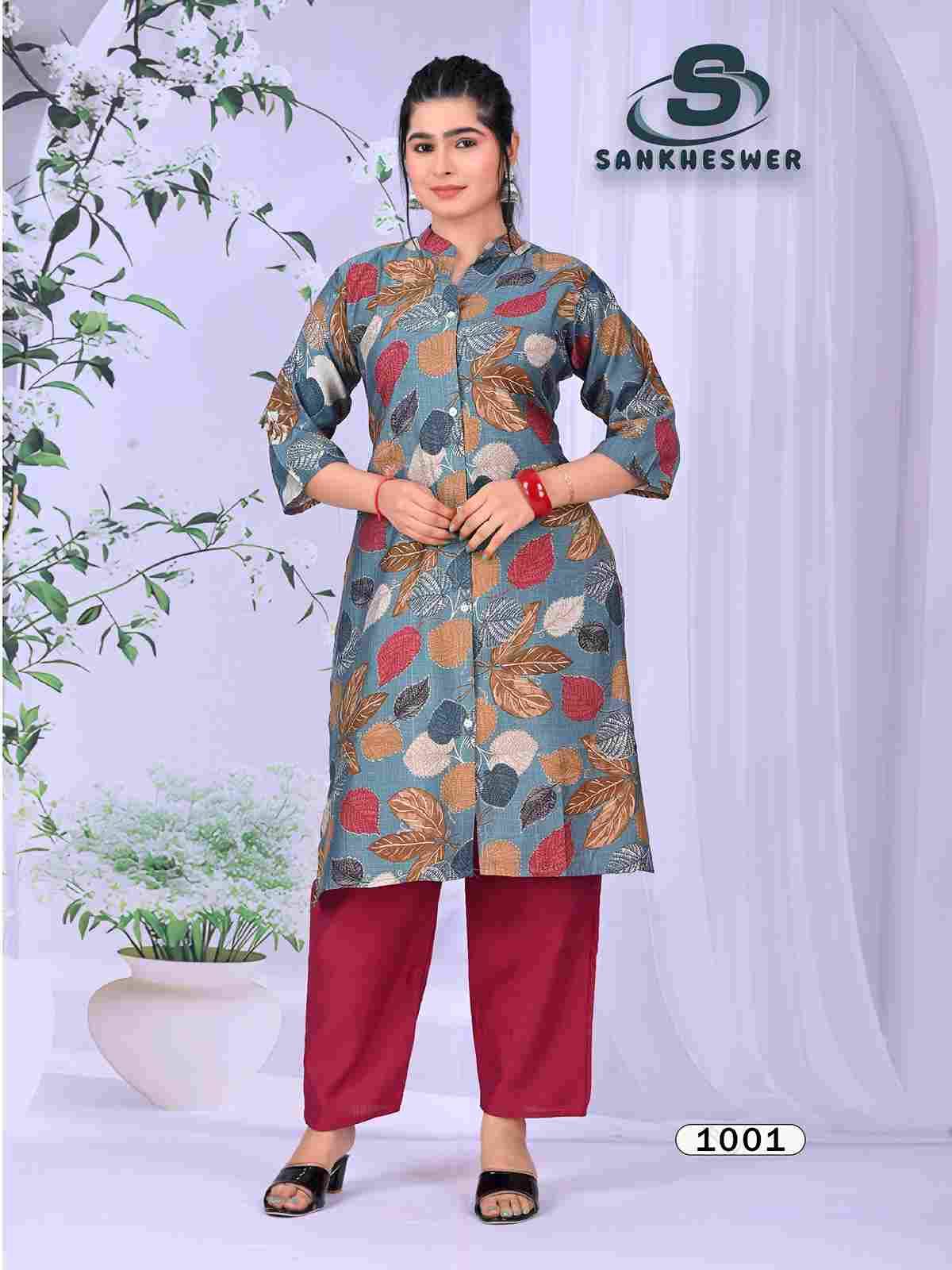 Flower Velly By Sankheswer 1001 To 1008 Series Designer Stylish Fancy Colorful Beautiful Casual Wear & Ethnic Wear Vertican Co-Ords At Wholesale Price